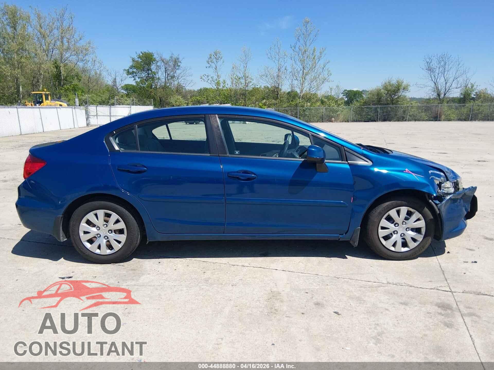 HONDA CIVIC 2012 - 19XFB2F52CE028008