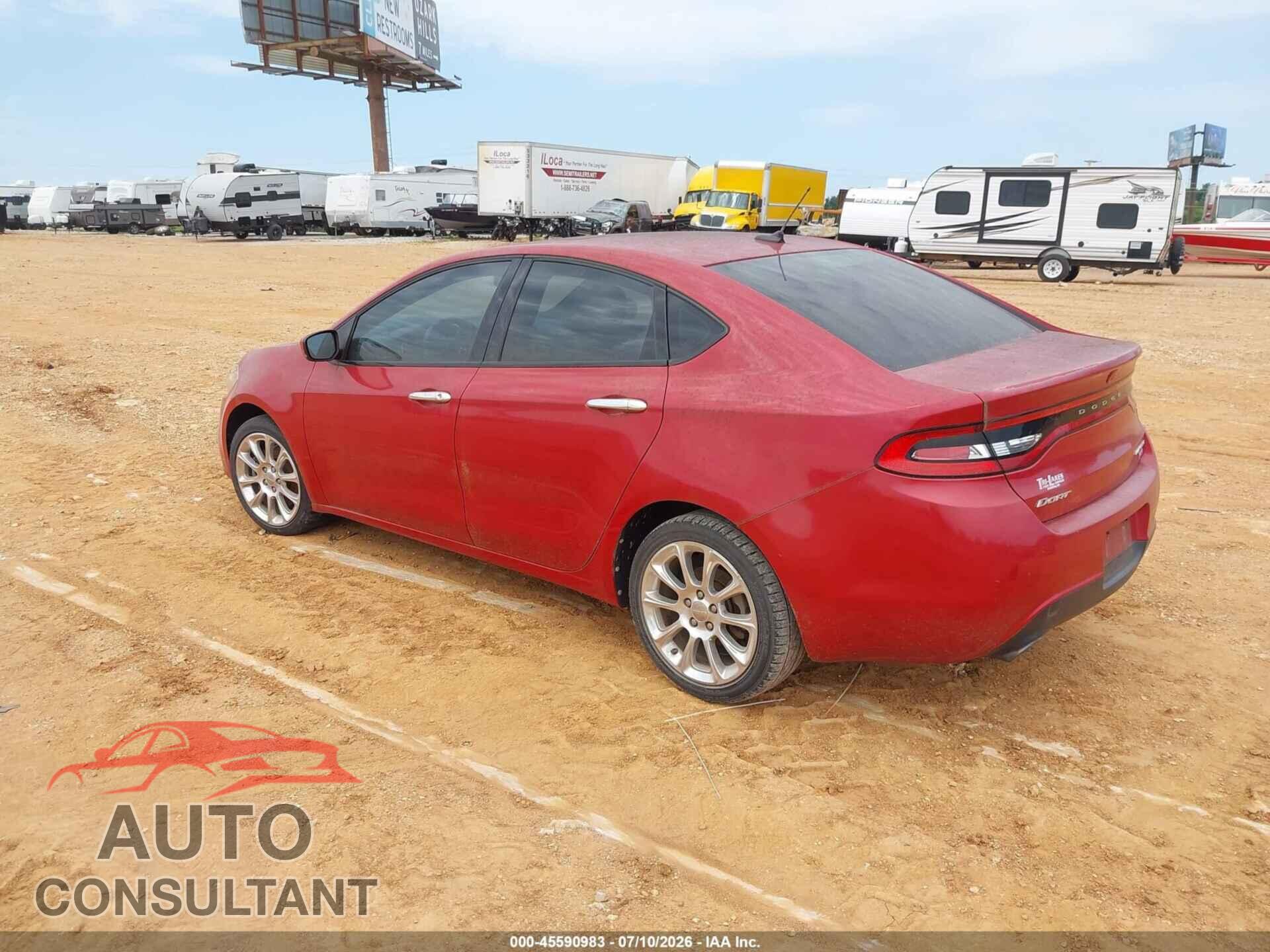 DODGE DART 2013 - 1C3CDFCH0DD156998