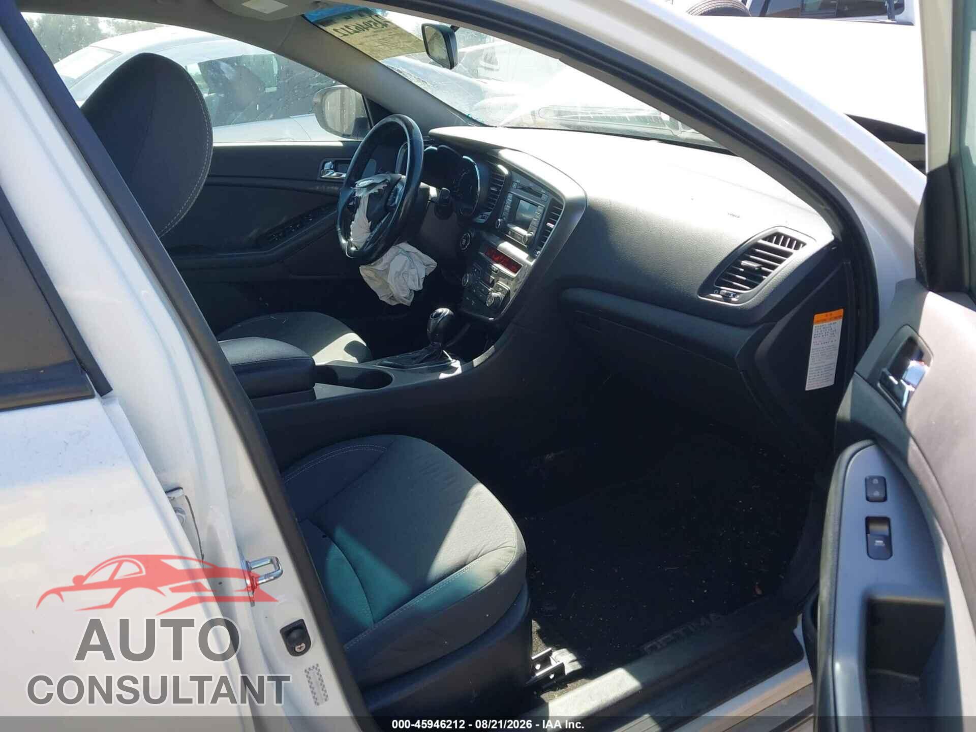 KIA OPTIMA HYBRID 2013 - KNAGM4AD9D5039008