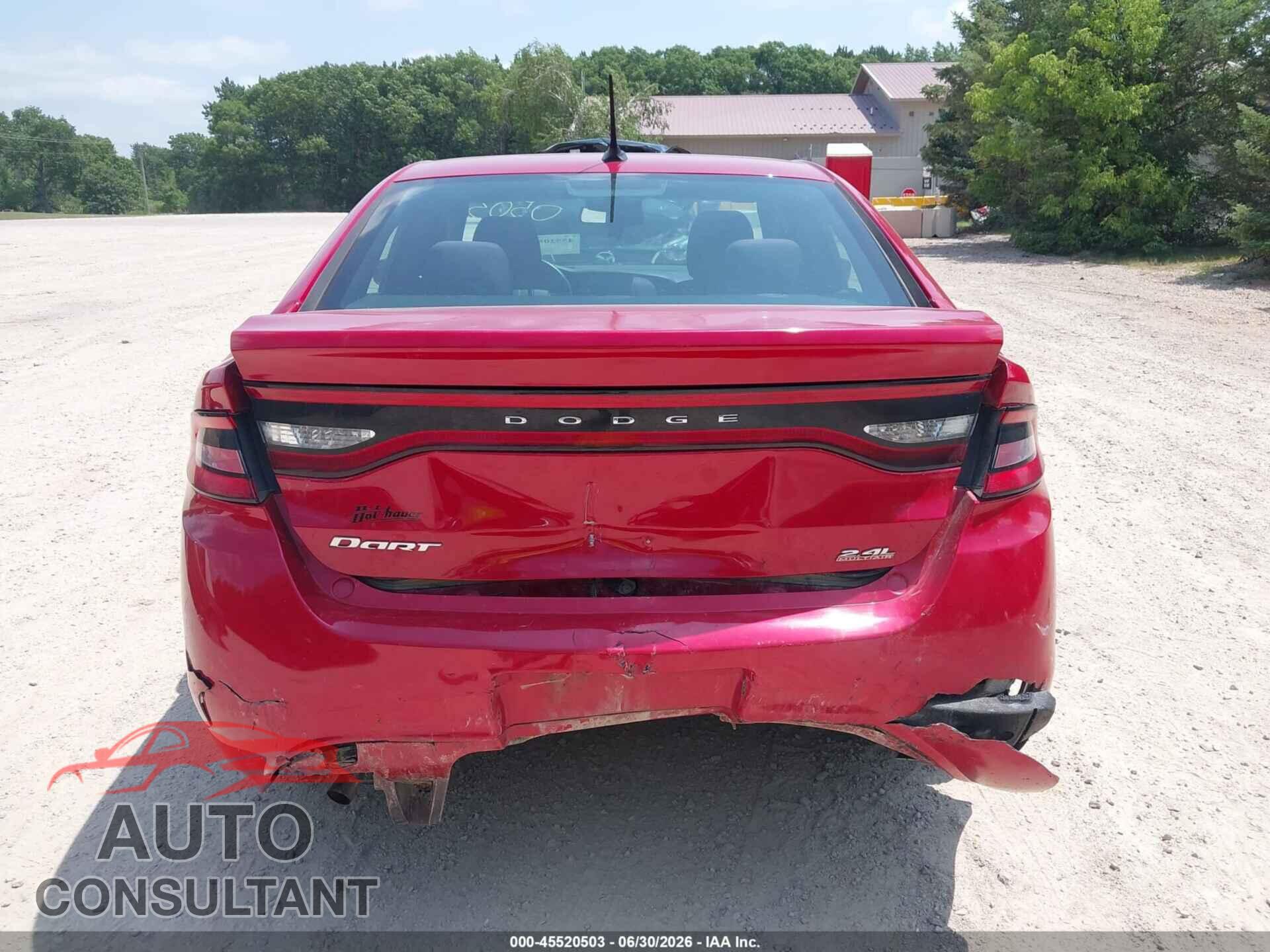DODGE DART 2014 - 1C3CDFBB4ED851550