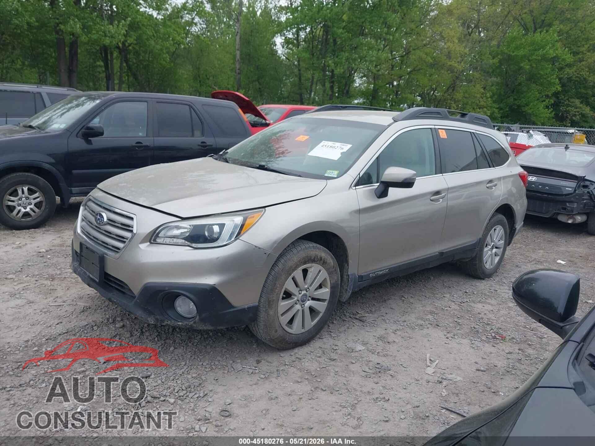SUBARU OUTBACK 2017 - 4S4BSAFC6H3224549