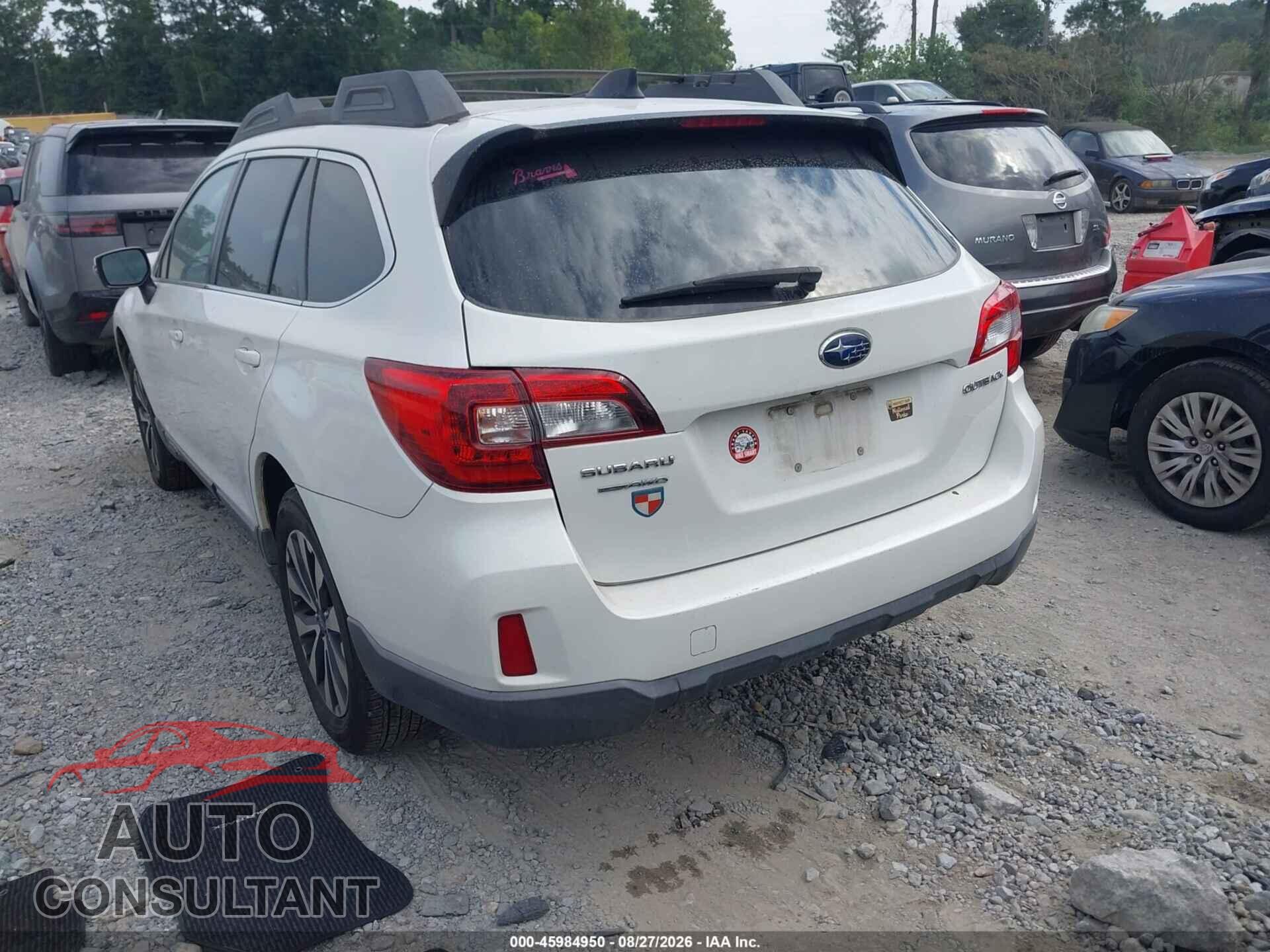 SUBARU OUTBACK 2016 - 4S4BSBLC3G3221116