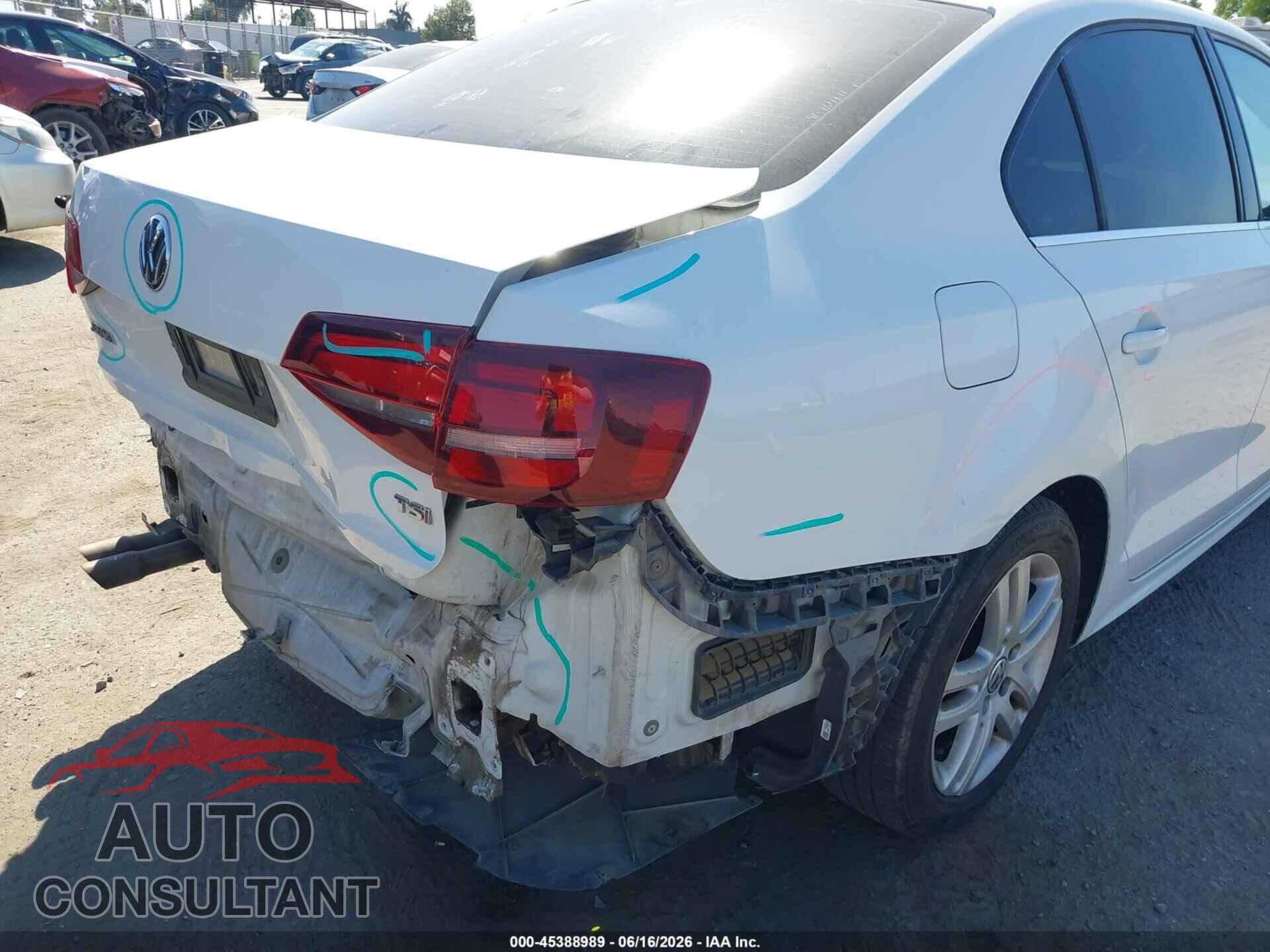 VOLKSWAGEN JETTA 2017 - 3VW2B7AJ0HM346199