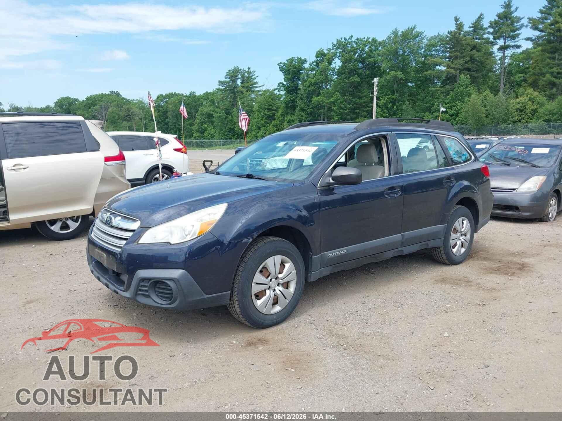 SUBARU OUTBACK 2013 - 4S4BRBAC6D3245212