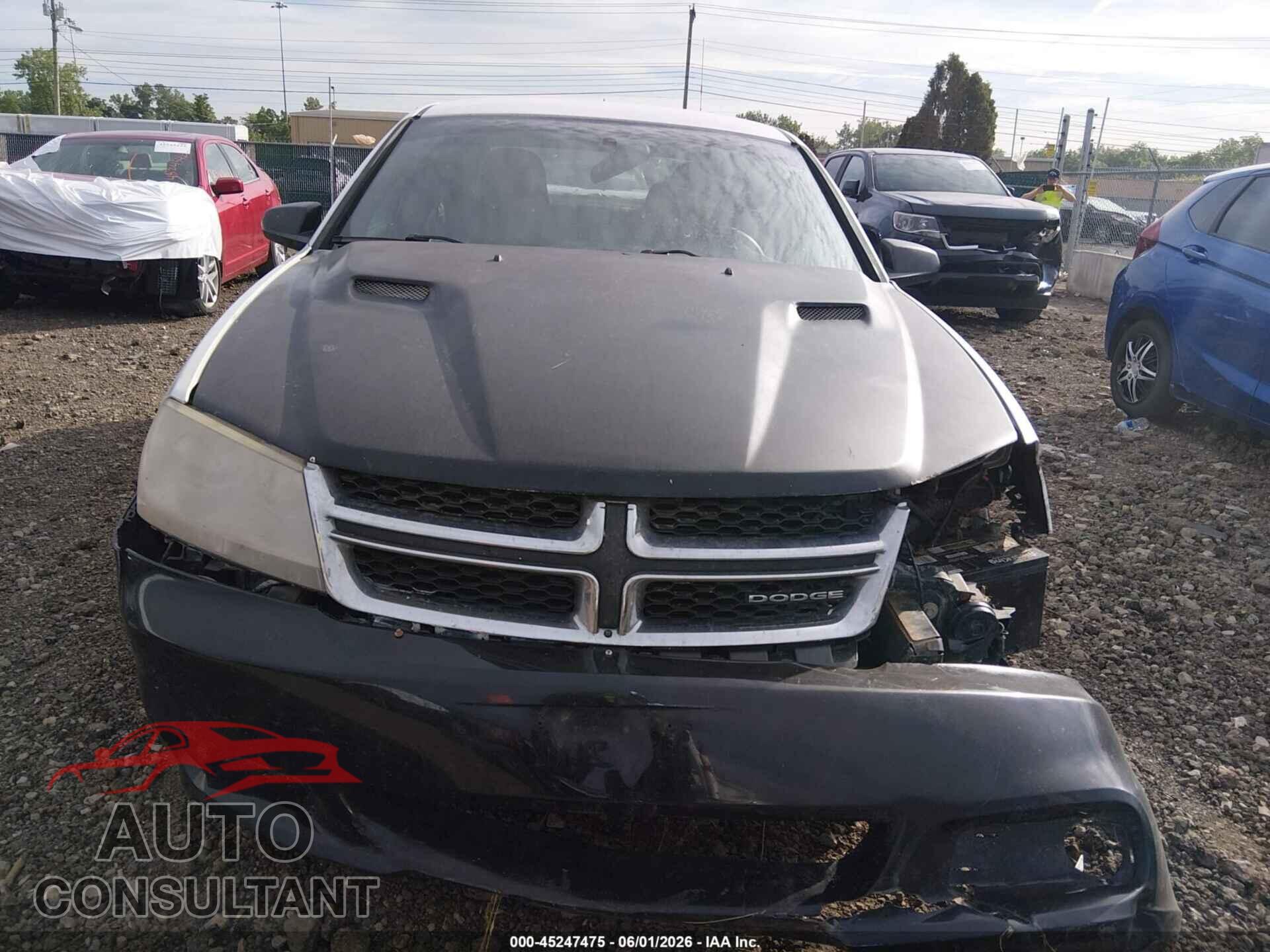 DODGE AVENGER 2012 - 1C3CDZAB5CN110480