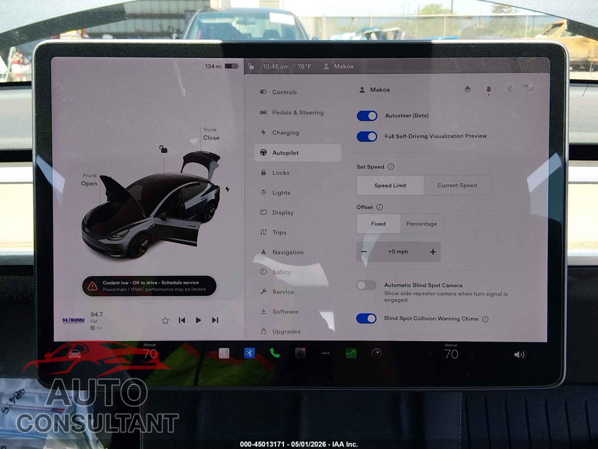 TESLA MODEL 3 2021 - 5YJ3E1EA0MF911457