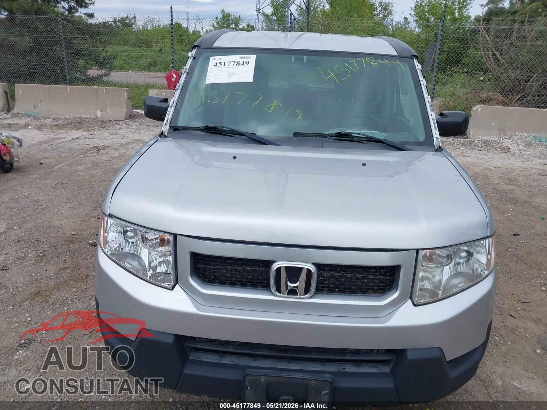 HONDA ELEMENT 2010 - 5J6YH2H71AL006151