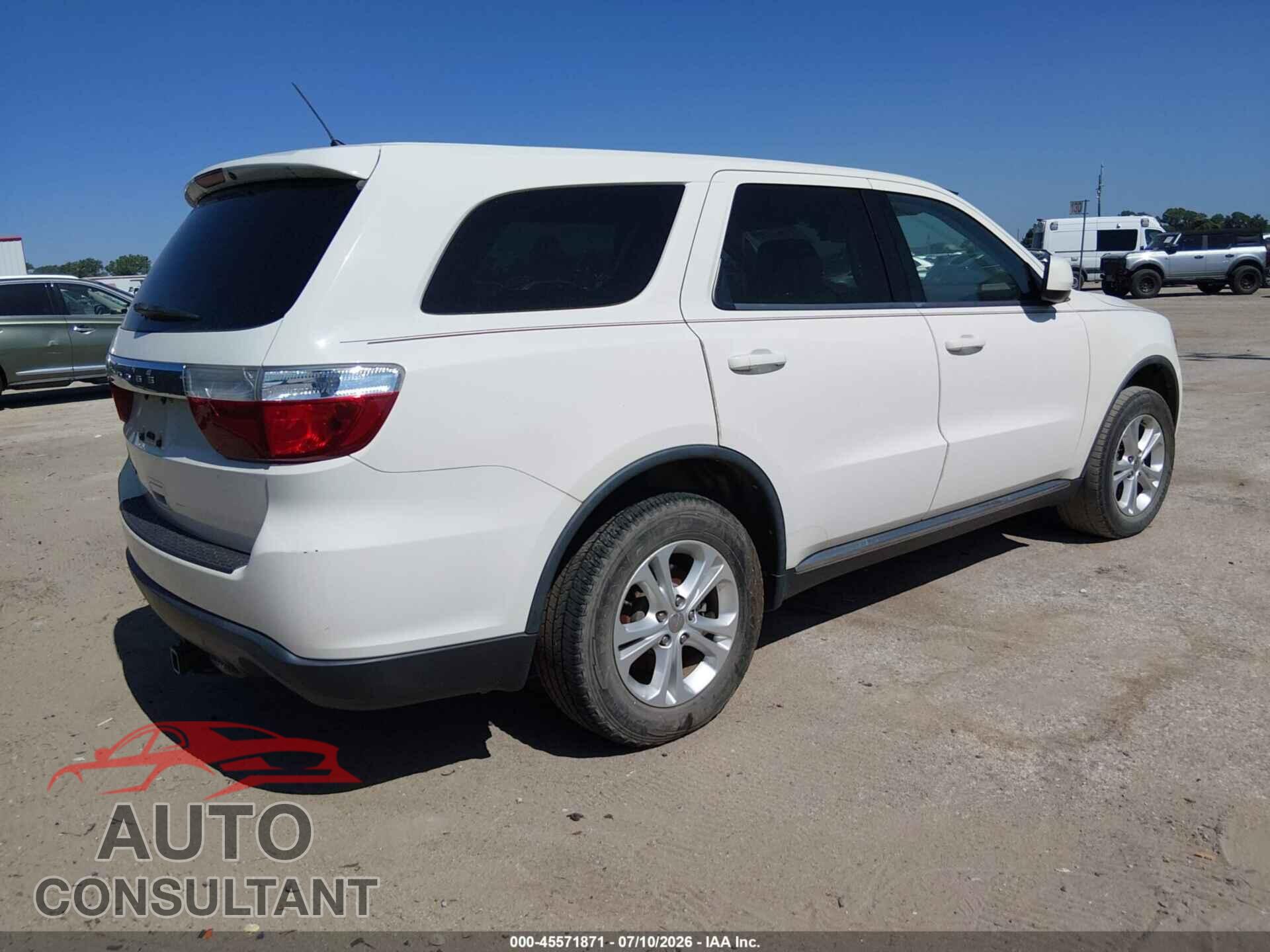 DODGE DURANGO 2012 - 1C4RDHAG6CC247578