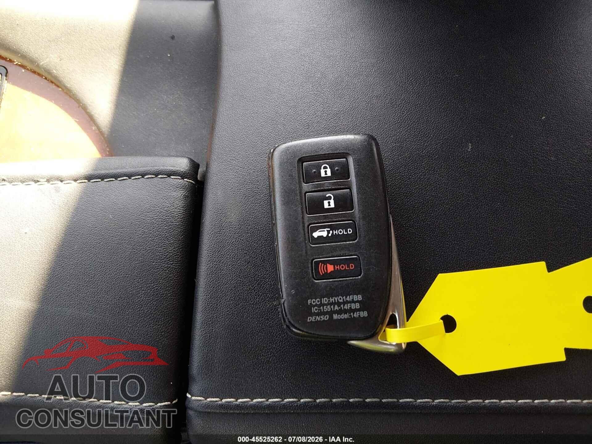 LEXUS RX 350 2019 - JTJBZMCA7K2042017