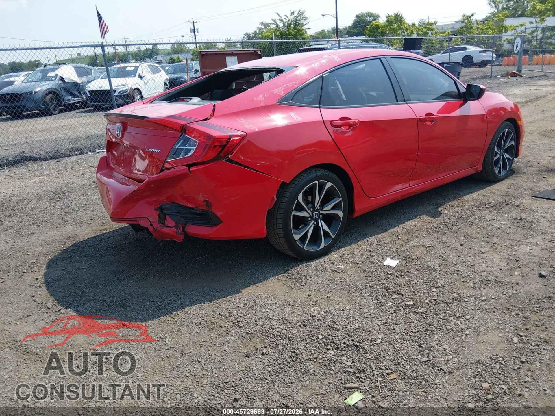 HONDA CIVIC 2019 - 2HGFC2E82KH525945