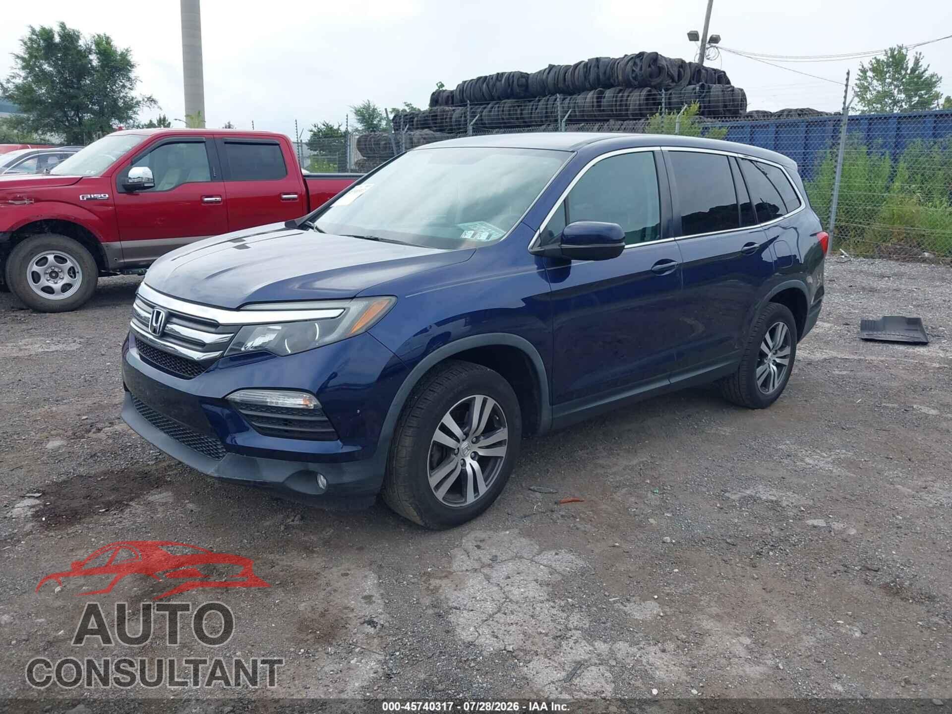 HONDA PILOT 2017 - 5FNYF6H30HB072090