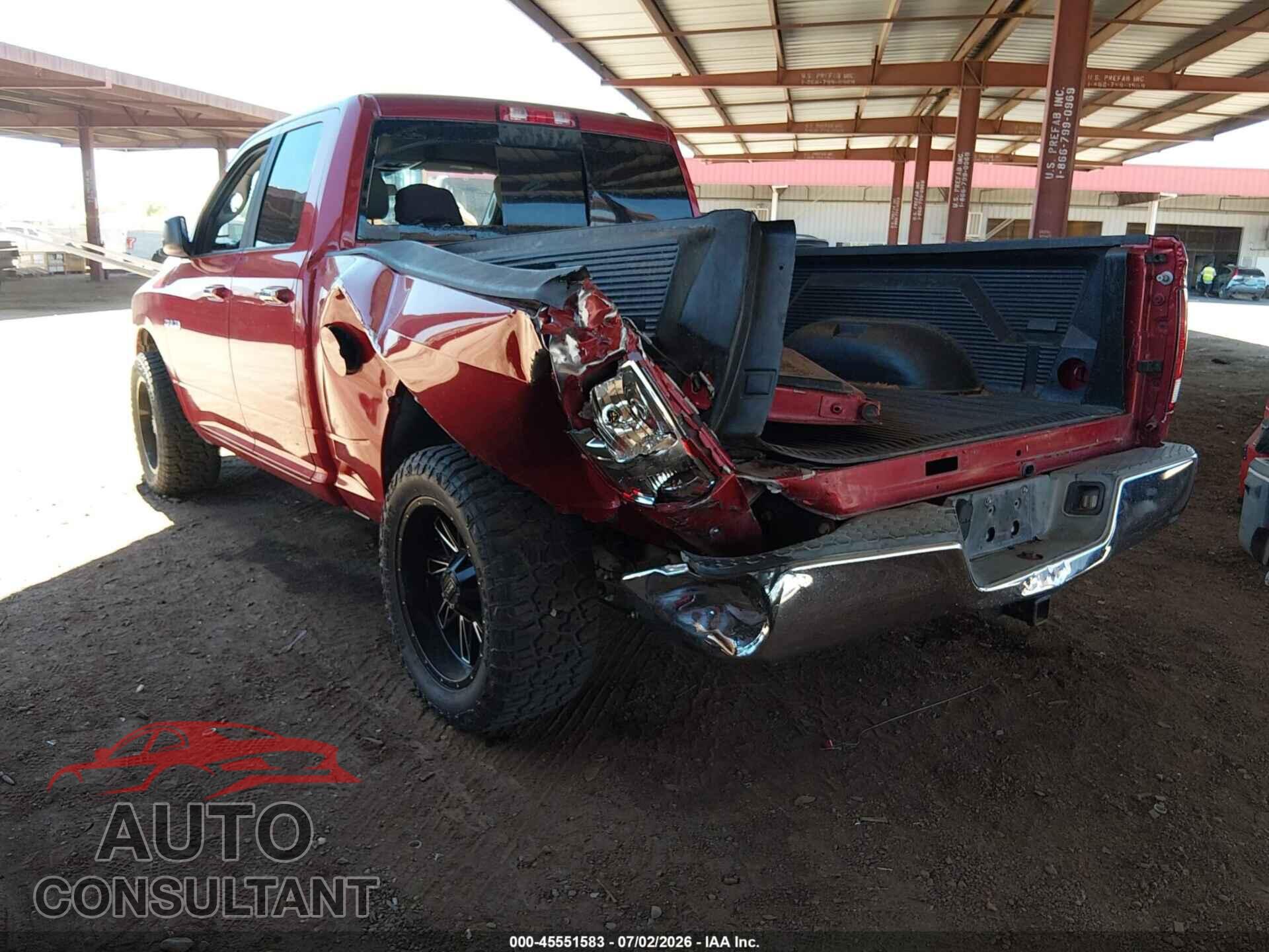 DODGE RAM 1500 2010 - 1D7RB1GP4AS180699