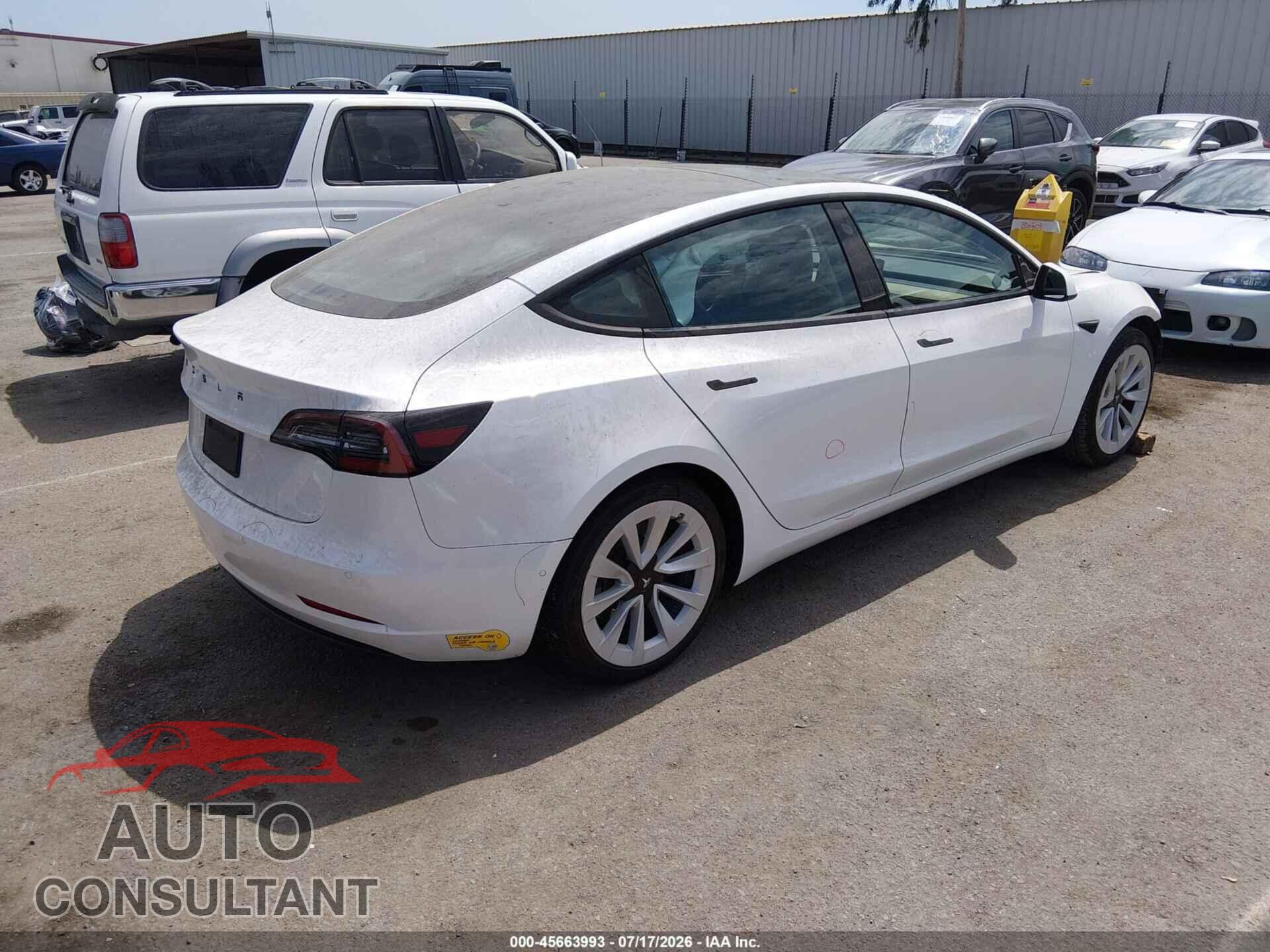 TESLA MODEL 3 2021 - 5YJ3E1EA5MF069022