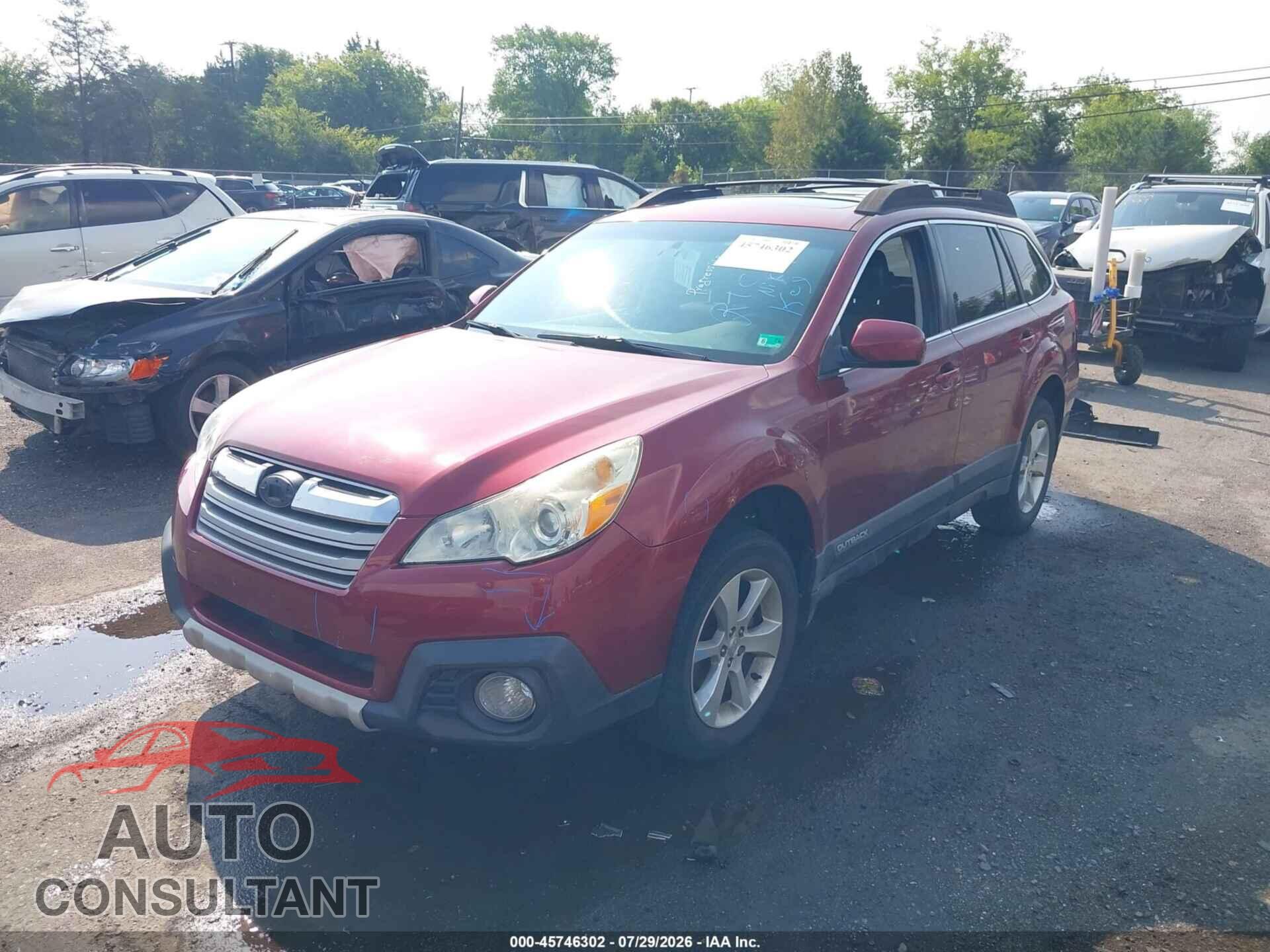 SUBARU OUTBACK 2013 - 4S4BRBKC7D3233438