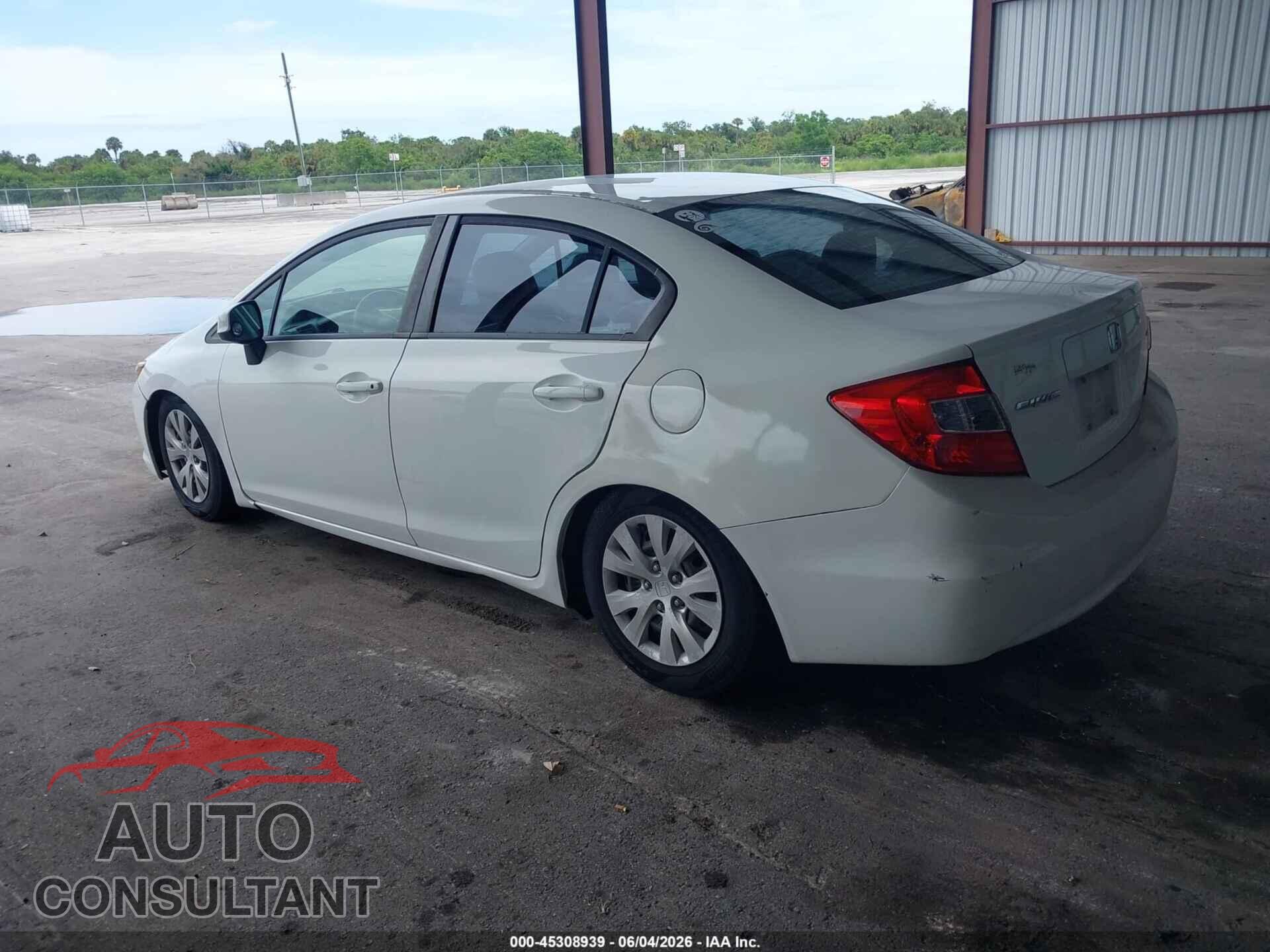 HONDA CIVIC 2012 - 19XFB2F55CE025488