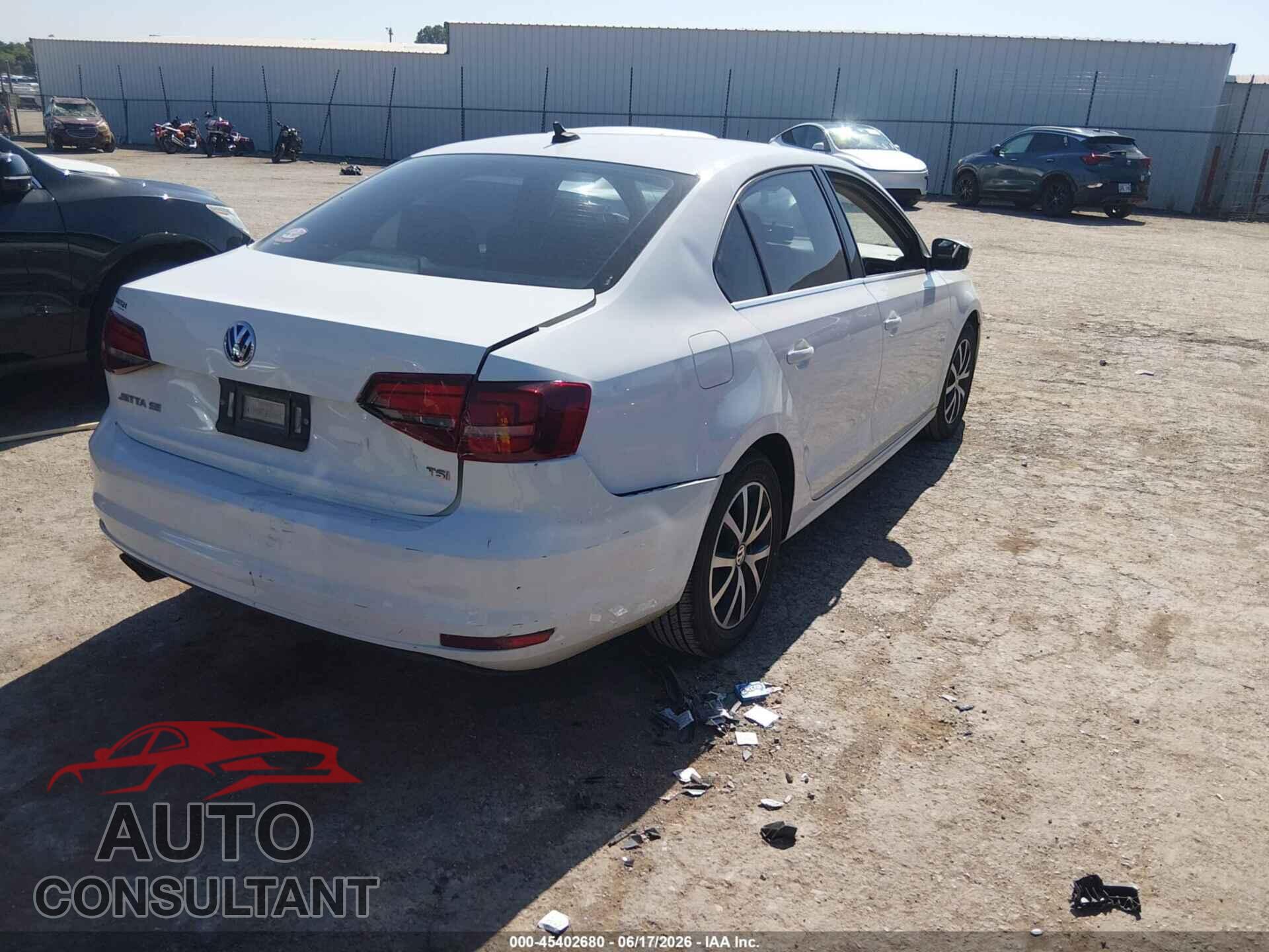 VOLKSWAGEN JETTA 2017 - 3VWDB7AJ1HM210074