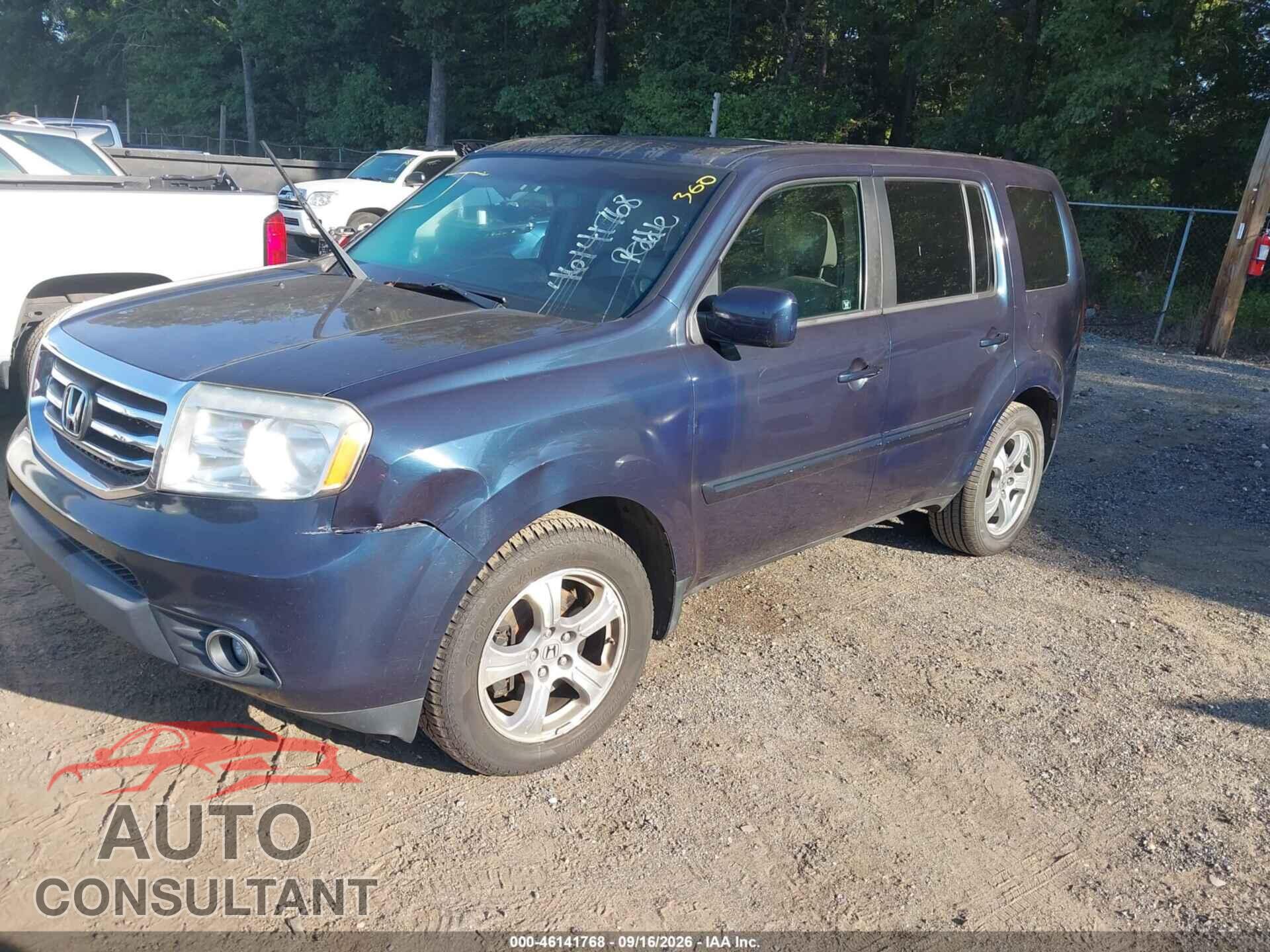 HONDA PILOT 2012 - 5FNYF4H57CB076328