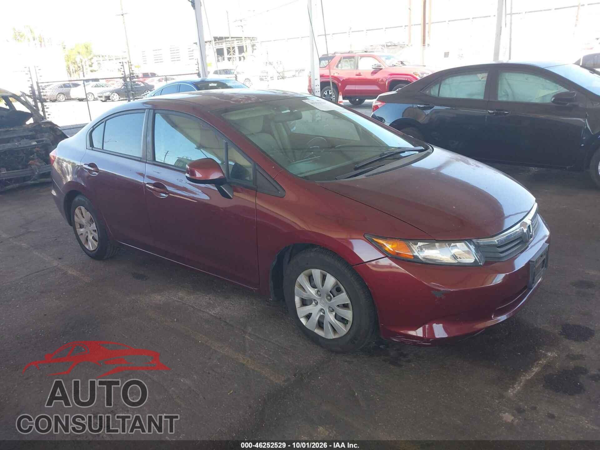 HONDA CIVIC 2012 - 2HGFB2F50CH591094