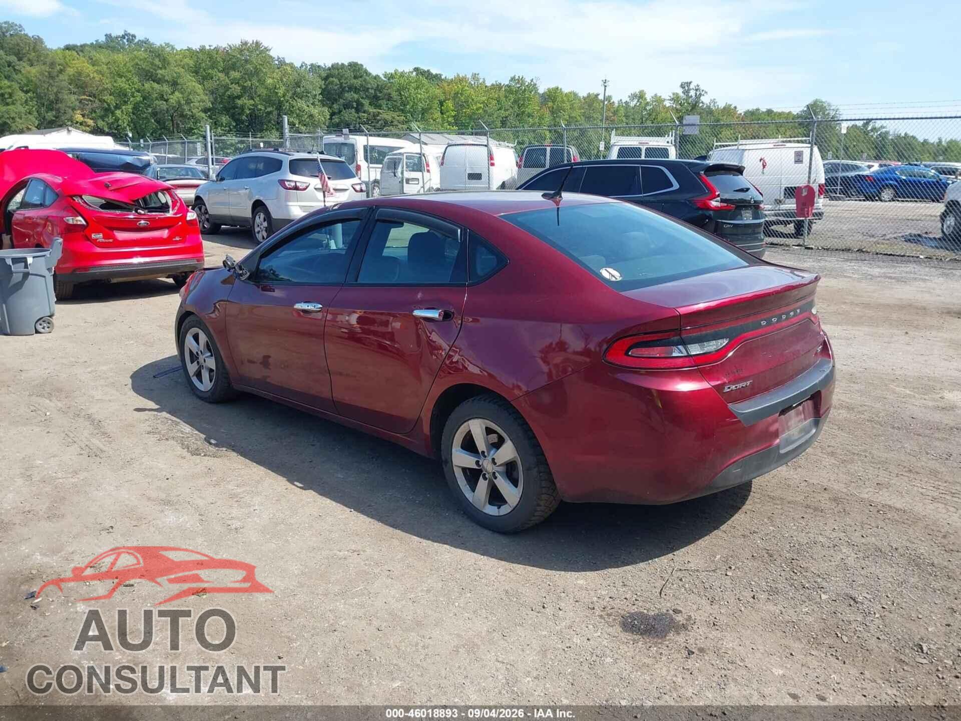 DODGE DART 2015 - 1C3CDFBB1FD351024