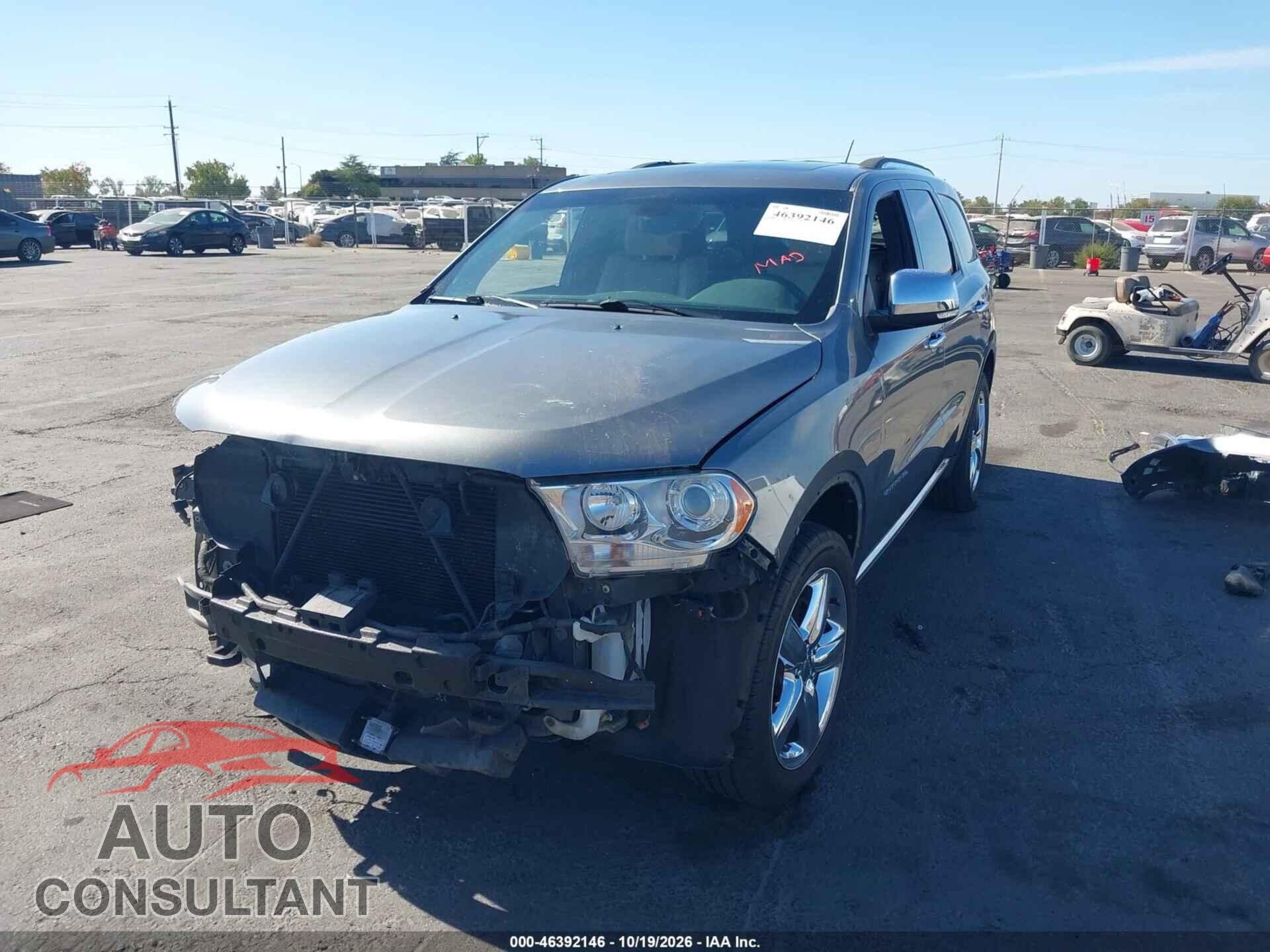 DODGE DURANGO 2012 - 1C4RDJEG4CC328564