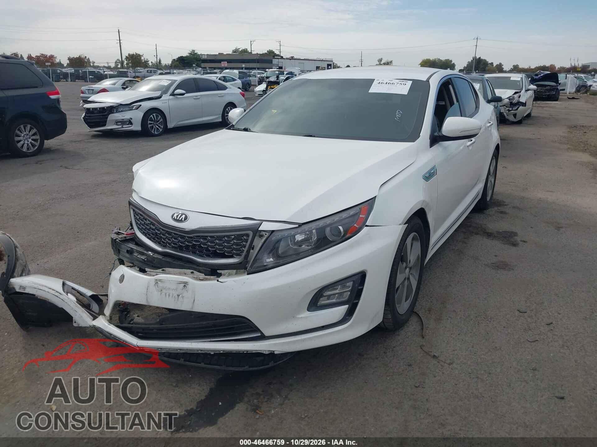 KIA OPTIMA HYBRID 2014 - KNAGN4AD1E5068792