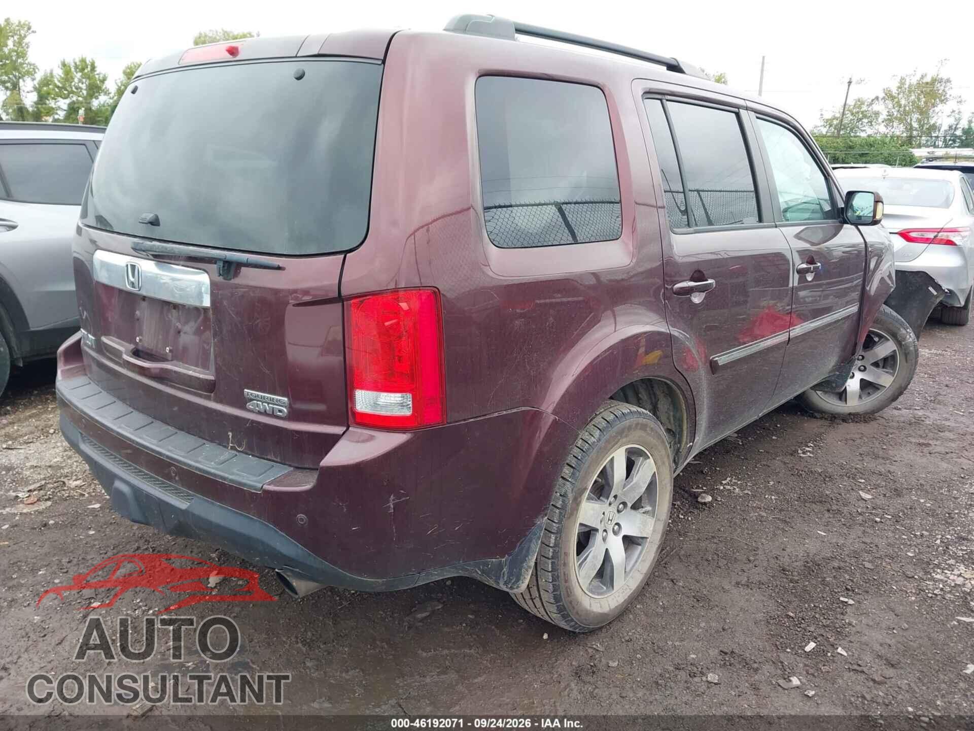 HONDA PILOT 2012 - 5FNYF4H95CB071258