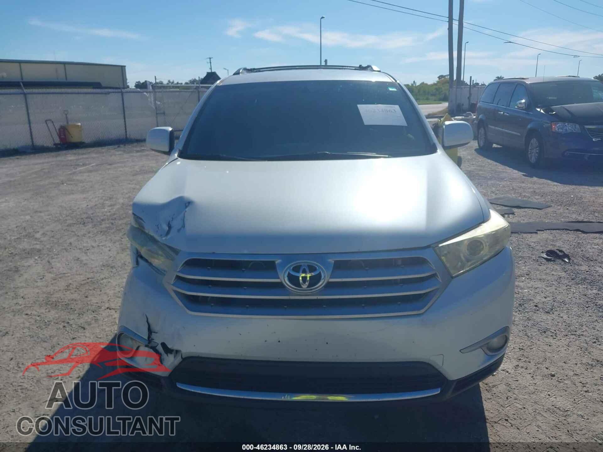 TOYOTA HIGHLANDER 2013 - 5TDZA3EH8DS035201