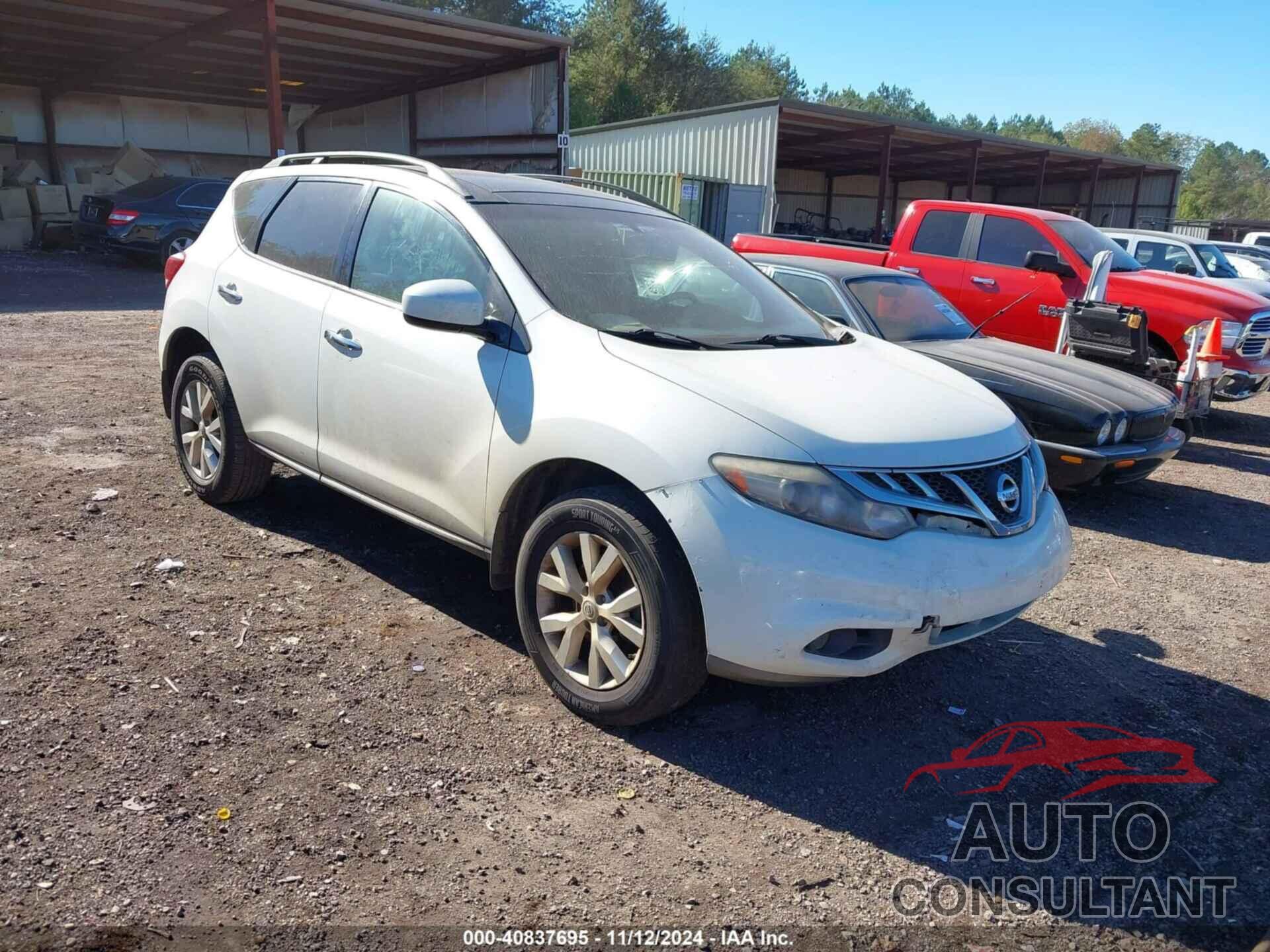NISSAN MURANO 2011 - JN8AZ1MUXBW052902