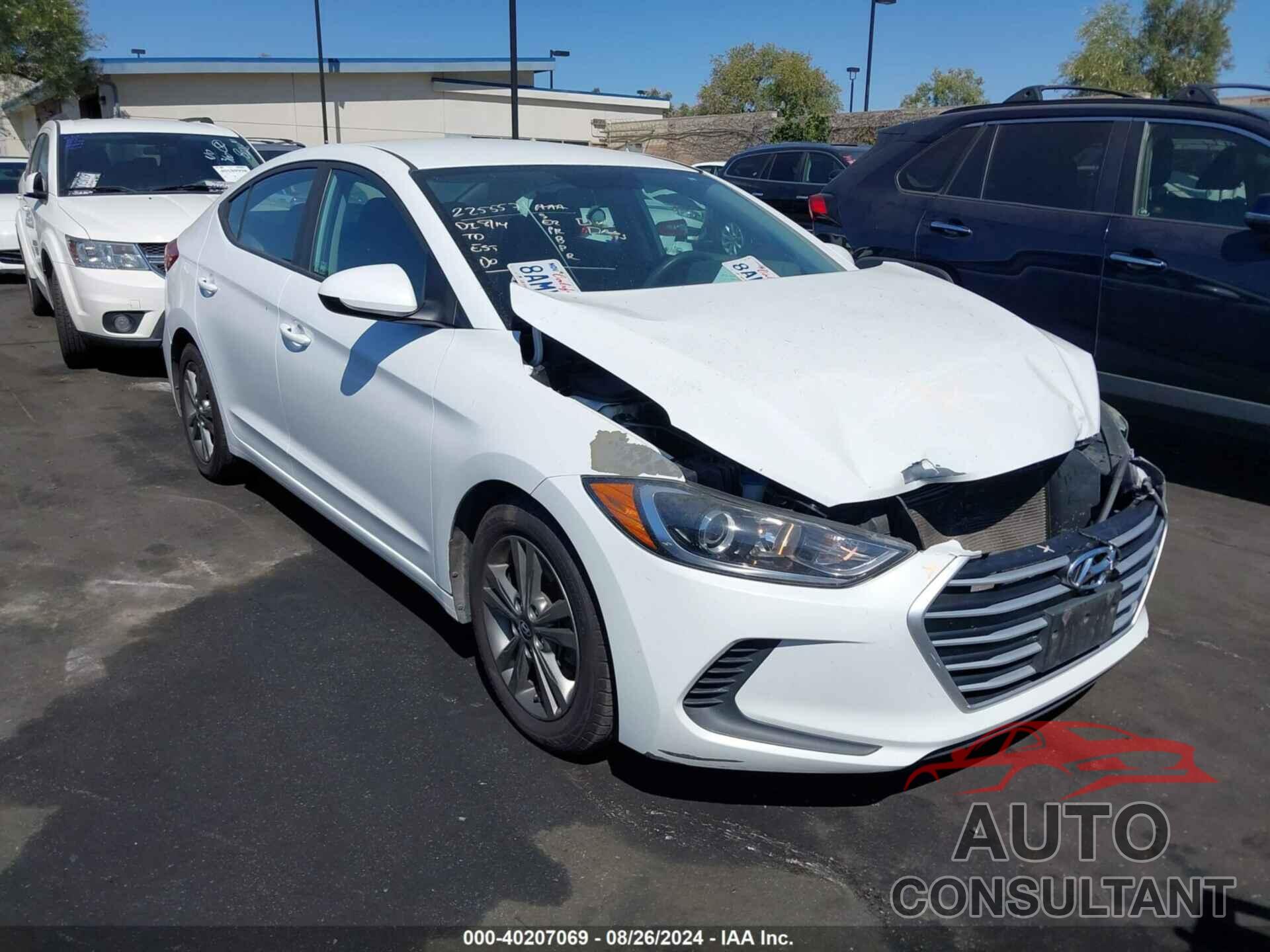 HYUNDAI ELANTRA 2018 - 5NPD84LFXJH238928