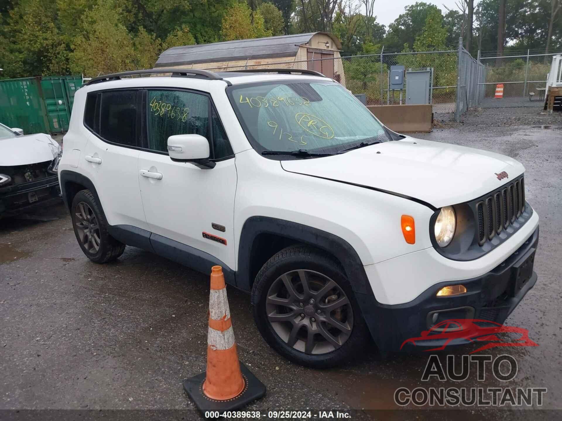 JEEP RENEGADE 2016 - ZACCJABT9GPD11003