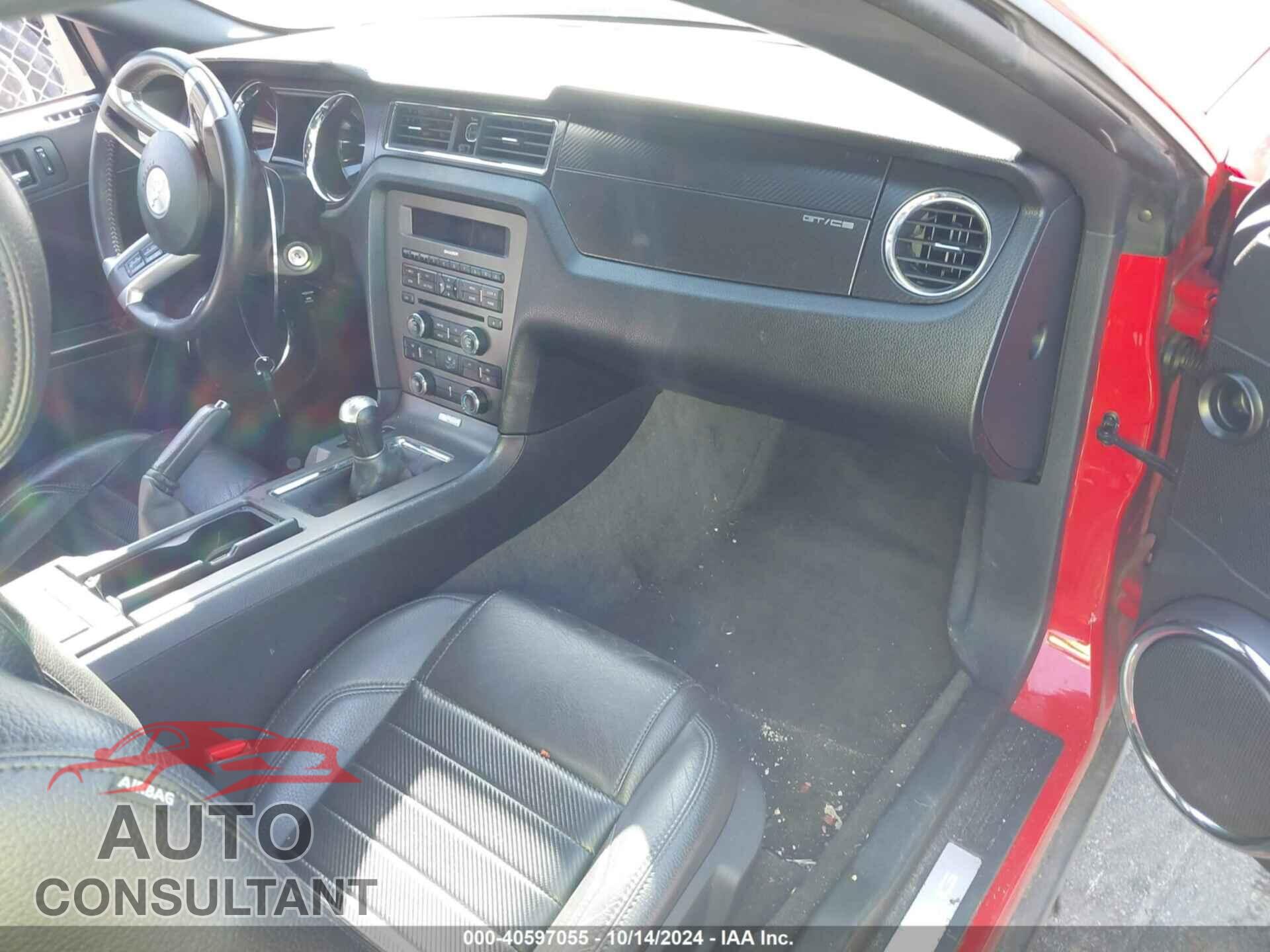 FORD MUSTANG 2012 - 1ZVBP8CFXC5274751