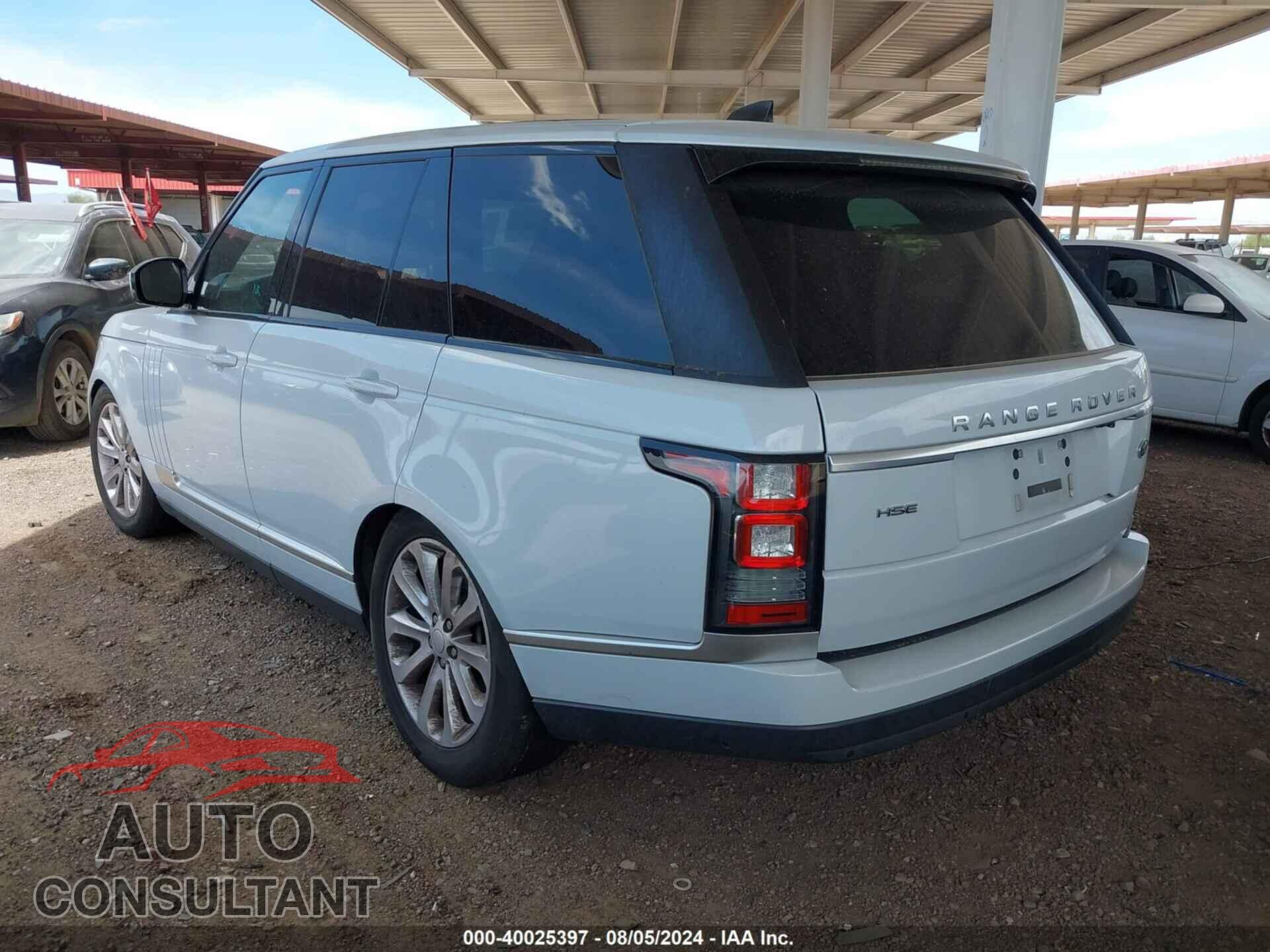 LAND ROVER RANGE ROVER 2017 - SALGS2FV2HA370503