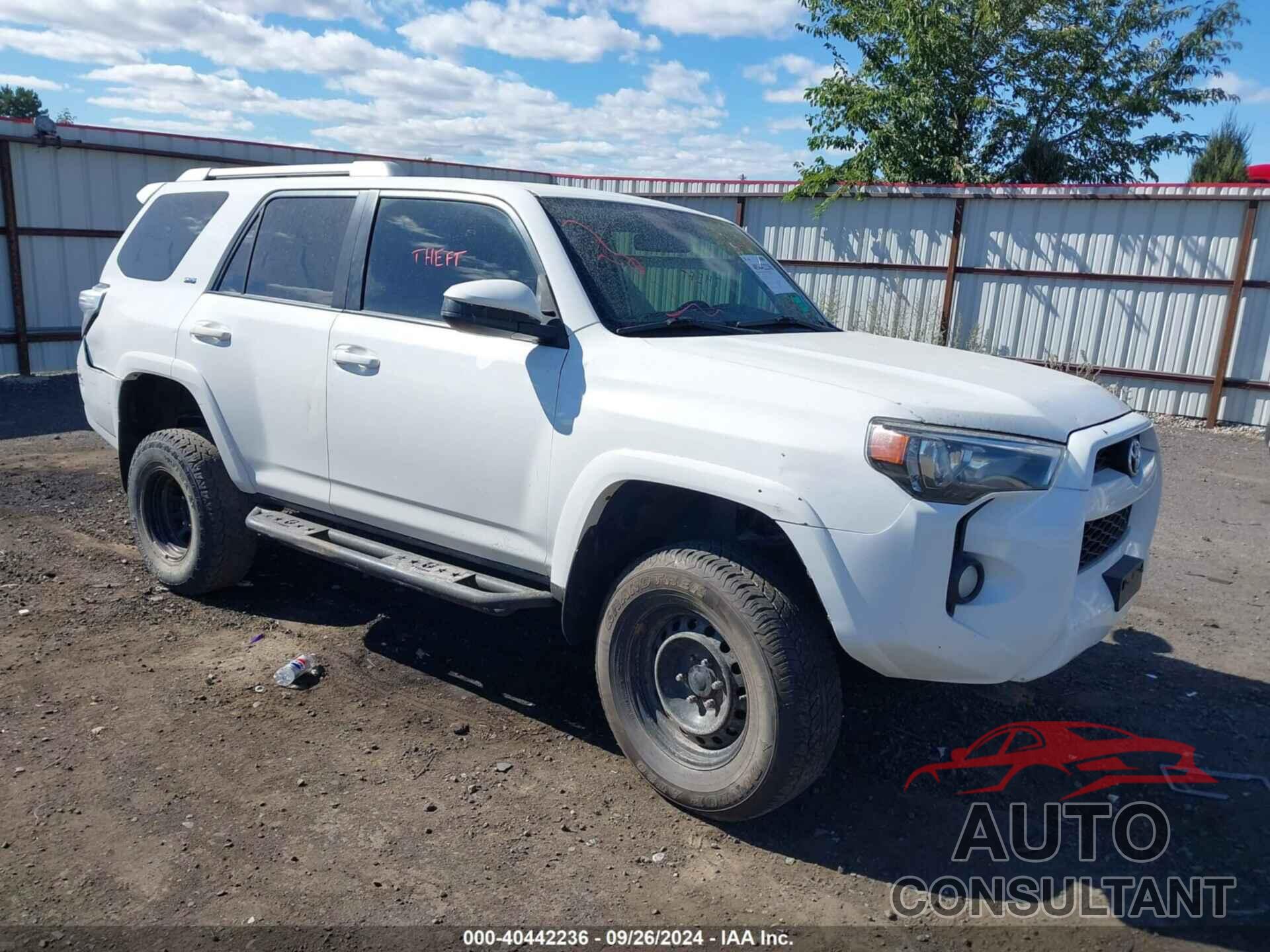 TOYOTA 4RUNNER 2016 - JTEBU5JR2G5305564