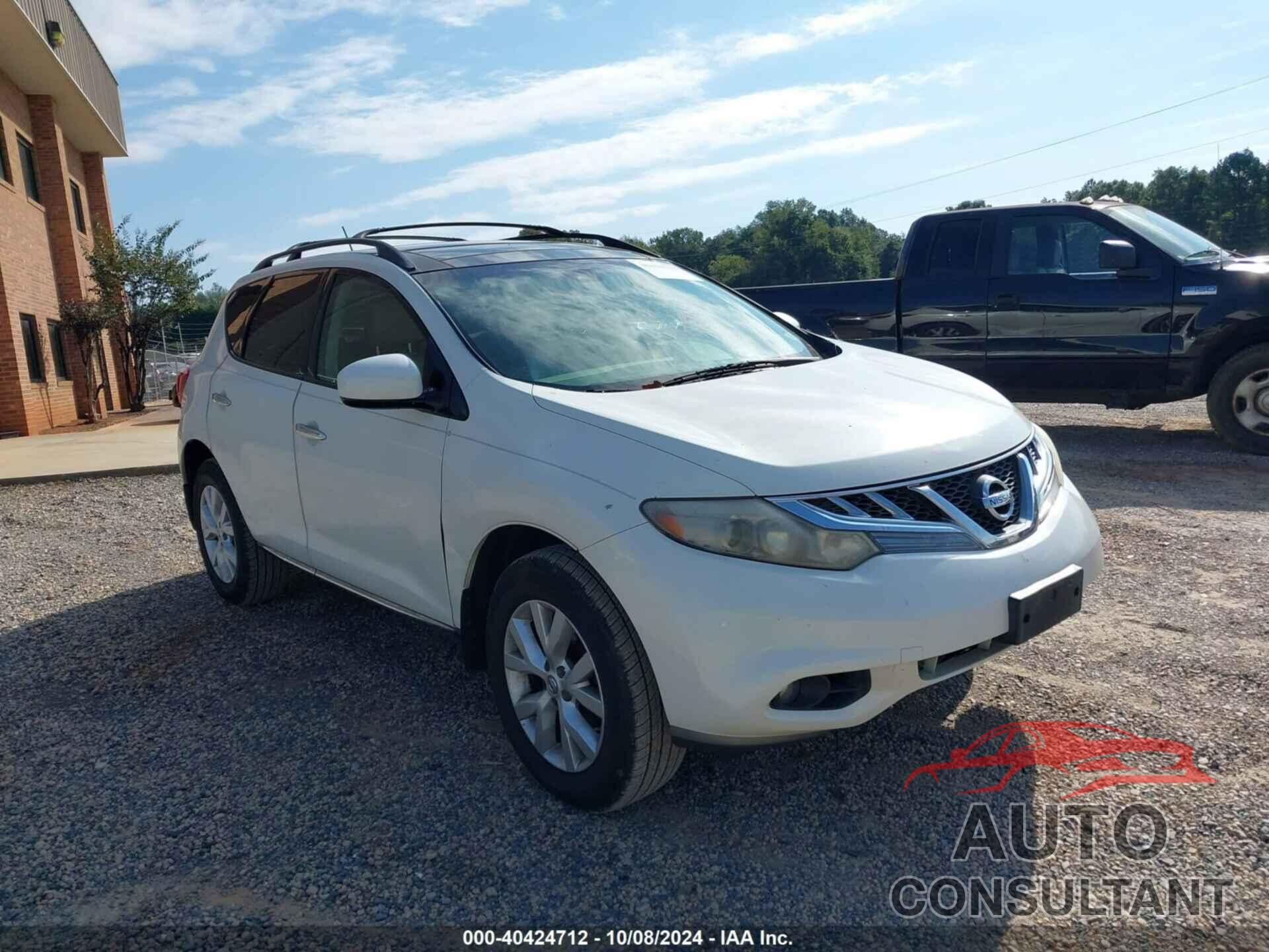 NISSAN MURANO 2011 - JN8AZ1MW9BW176189