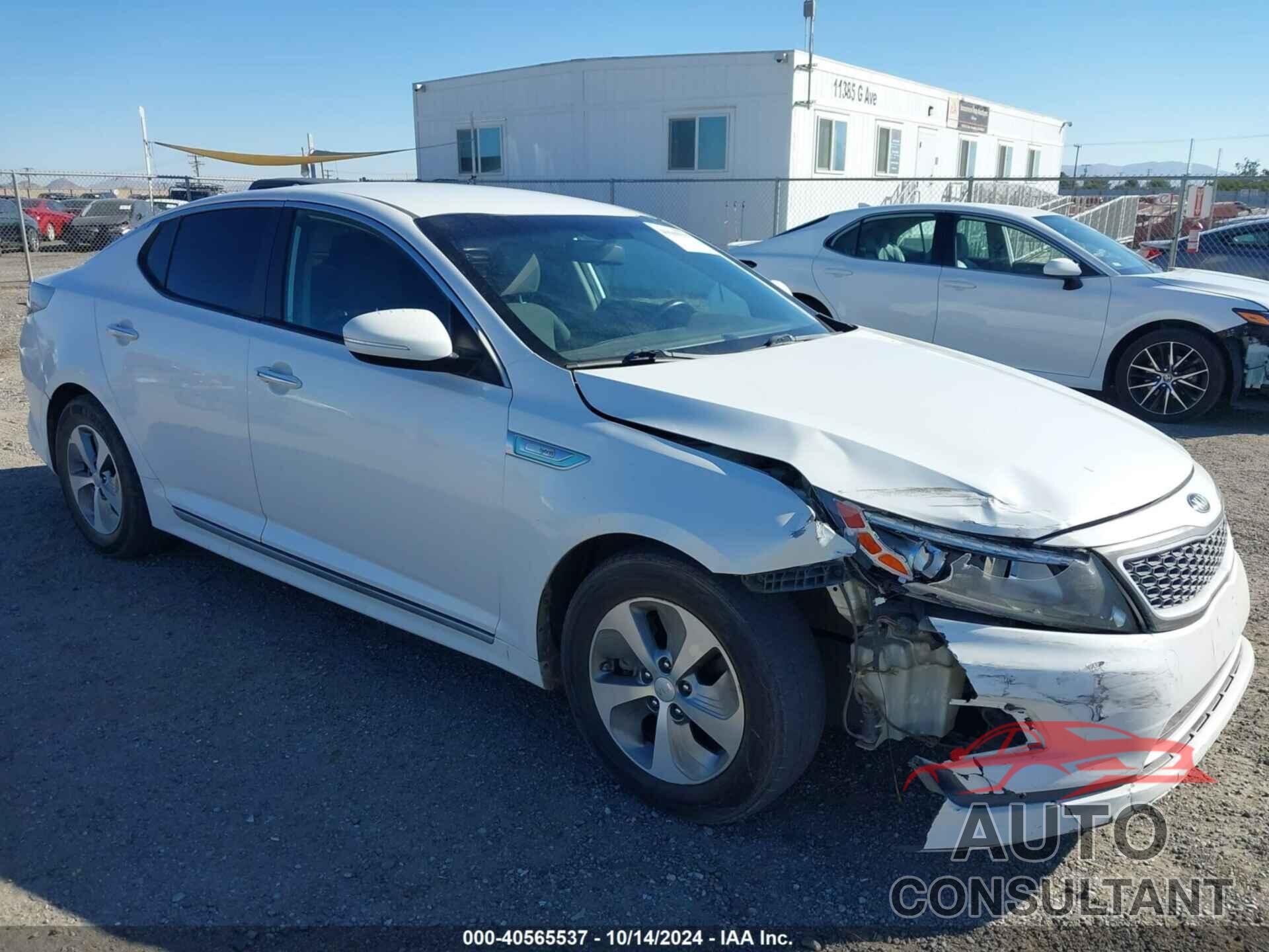KIA OPTIMA HYBRID 2015 - KNAGM4AD0F5085393