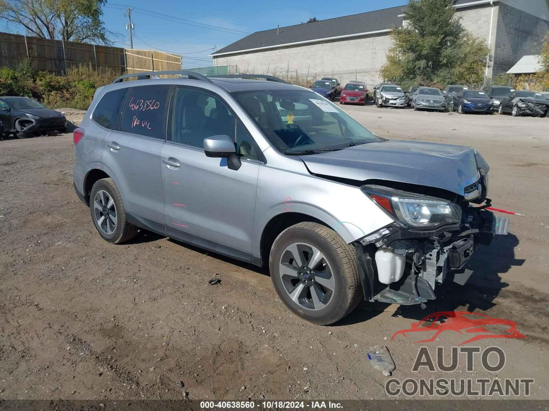 SUBARU FORESTER 2018 - JF2SJARC4JH403203