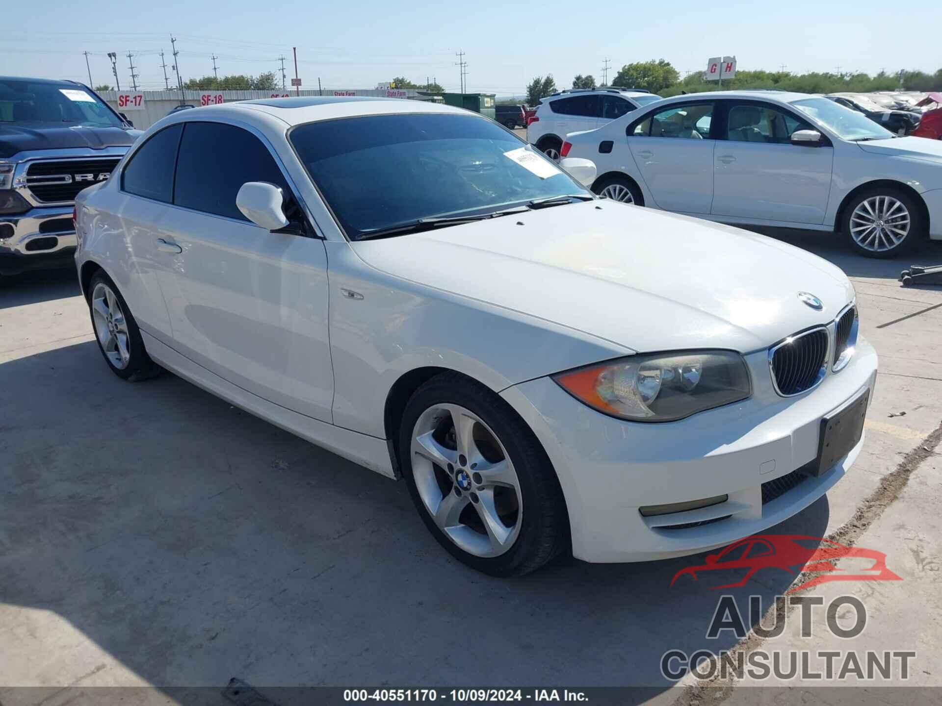 BMW 128I 2011 - WBAUP7C56BVP21293