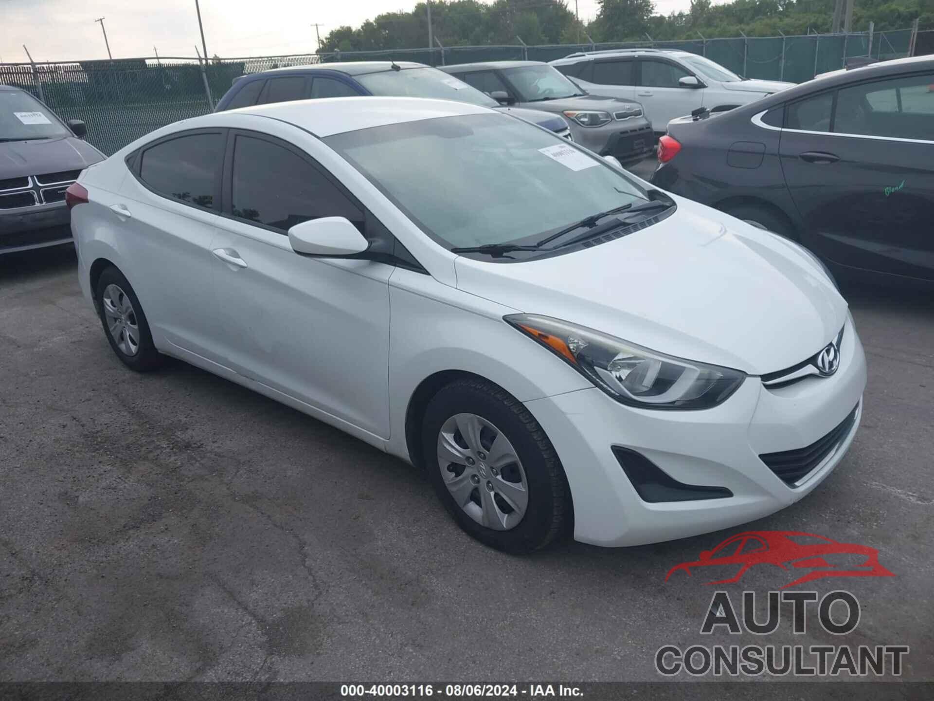 HYUNDAI ELANTRA 2016 - 5NPDH4AE6GH774777