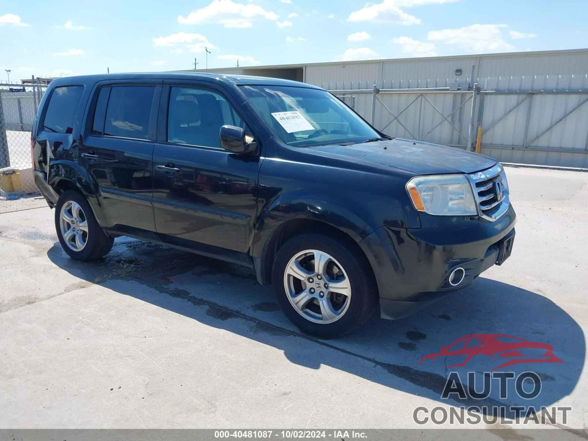 HONDA PILOT 2012 - 5FNYF3H43CB035700