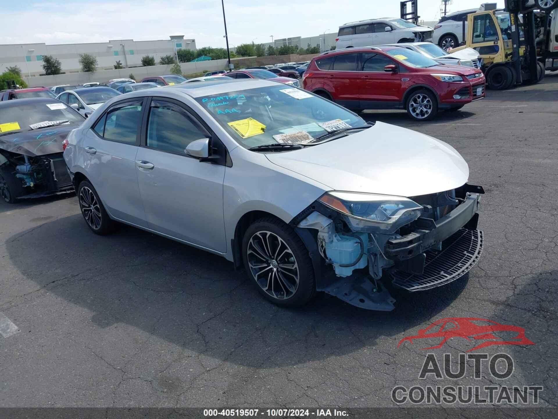 TOYOTA COROLLA 2016 - 2T1BURHE9GC551805