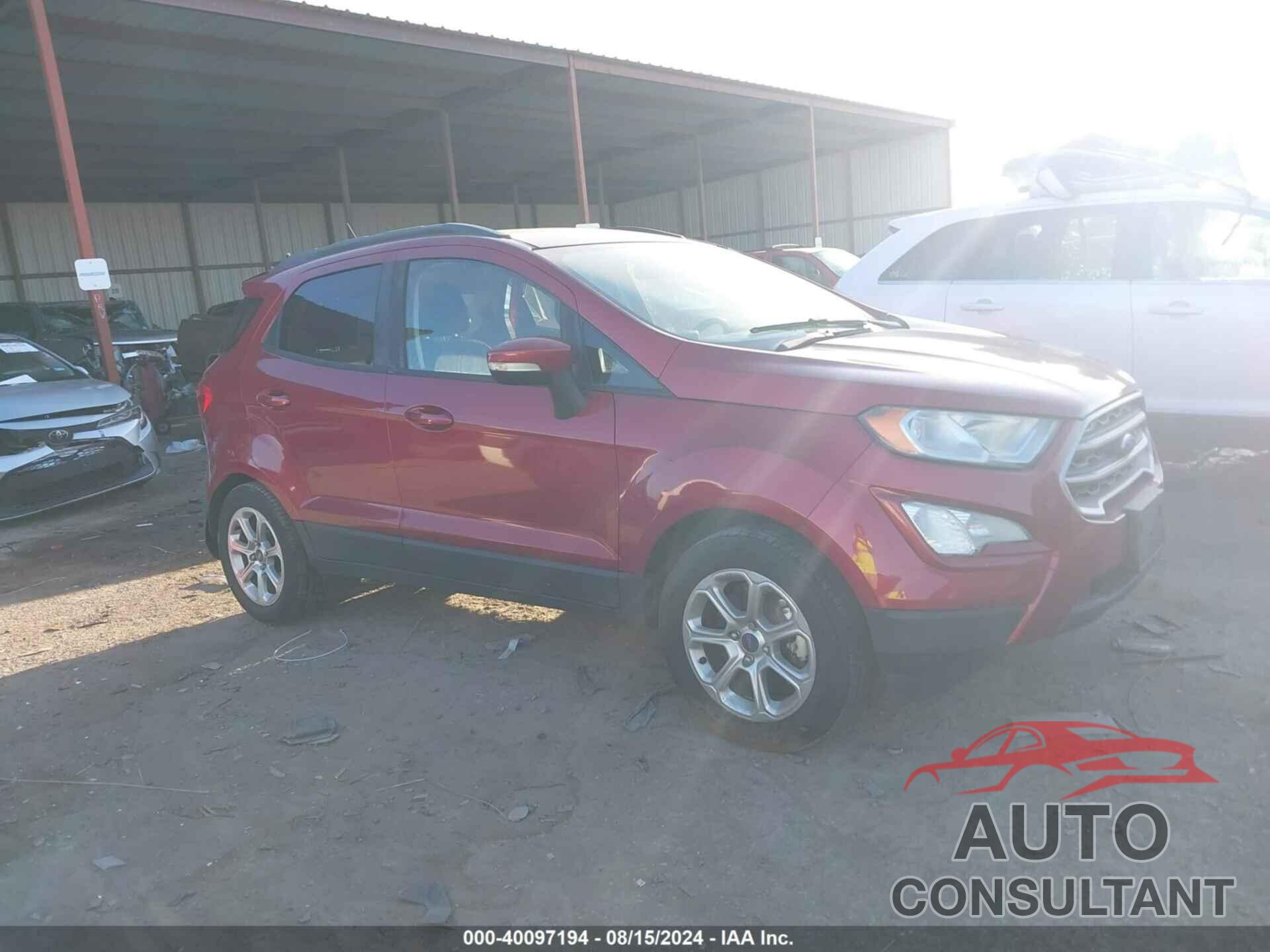 FORD ECOSPORT 2018 - MAJ3P1TE1JC215060