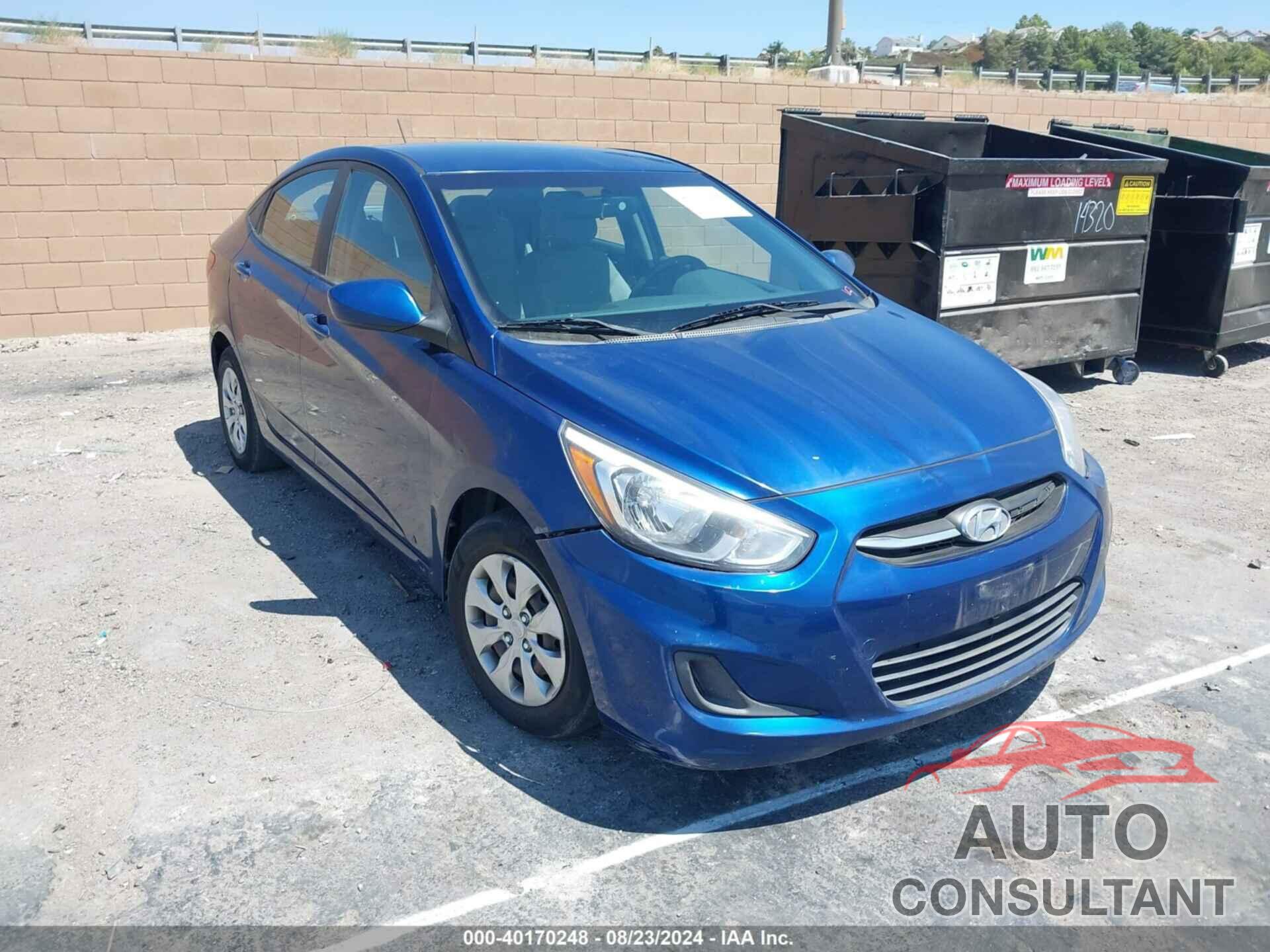 HYUNDAI ACCENT 2017 - KMHCT4AE7HU292607