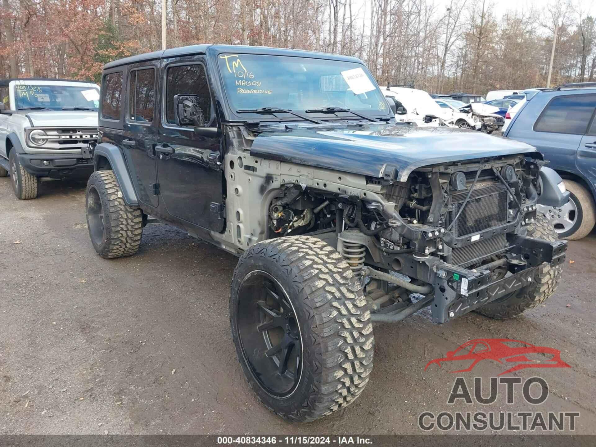 JEEP WRANGLER UNLIMITED 2019 - 1C4HJXDN4KW525366