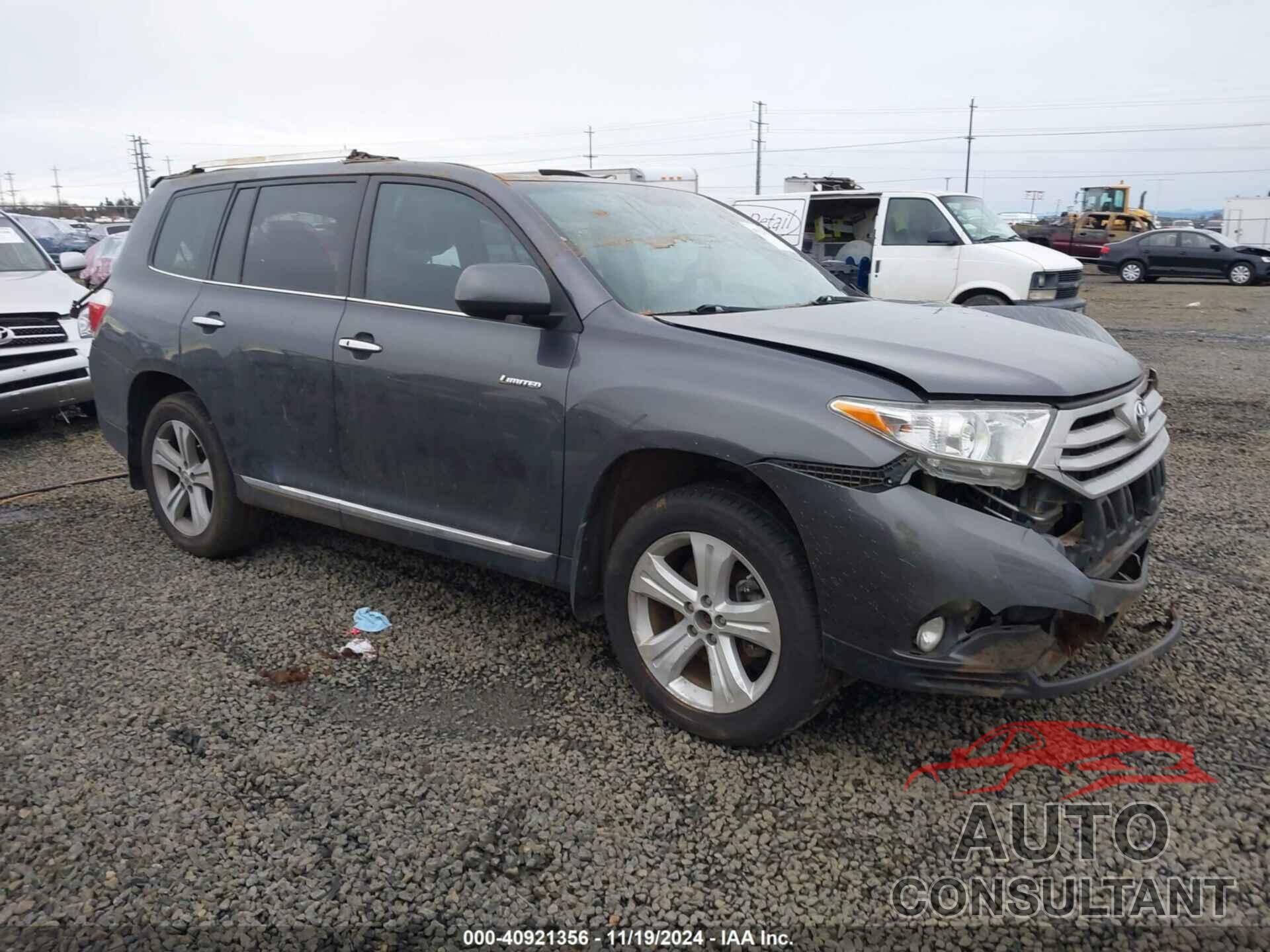 TOYOTA HIGHLANDER 2013 - 5TDDK3EH1DS243234