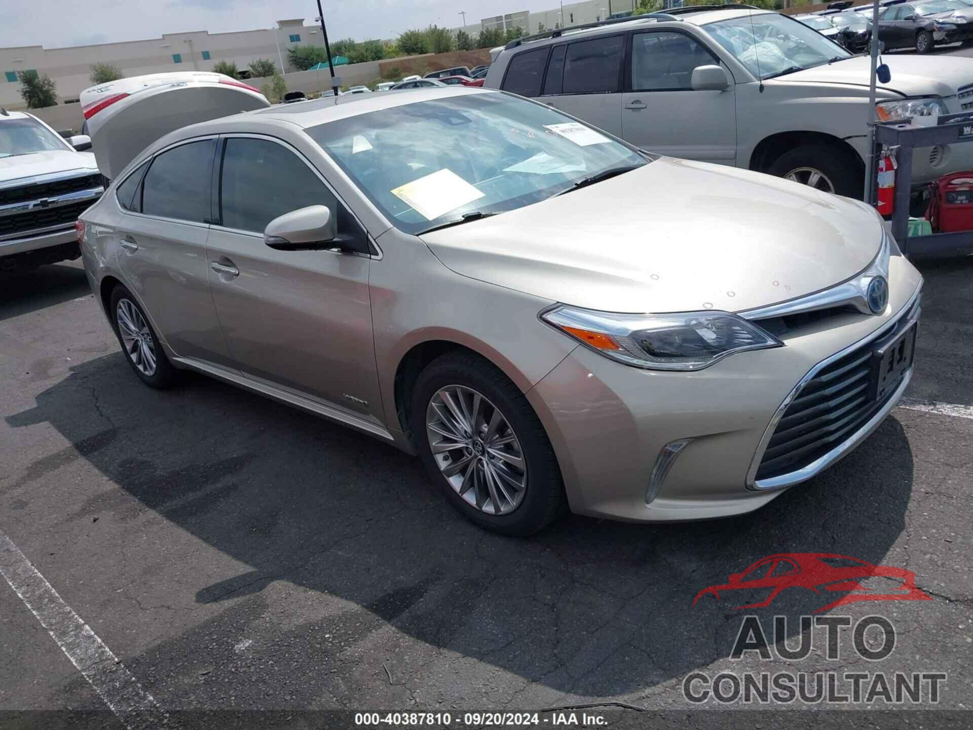 TOYOTA AVALON HYBRID 2016 - 4T1BD1EB4GU056096