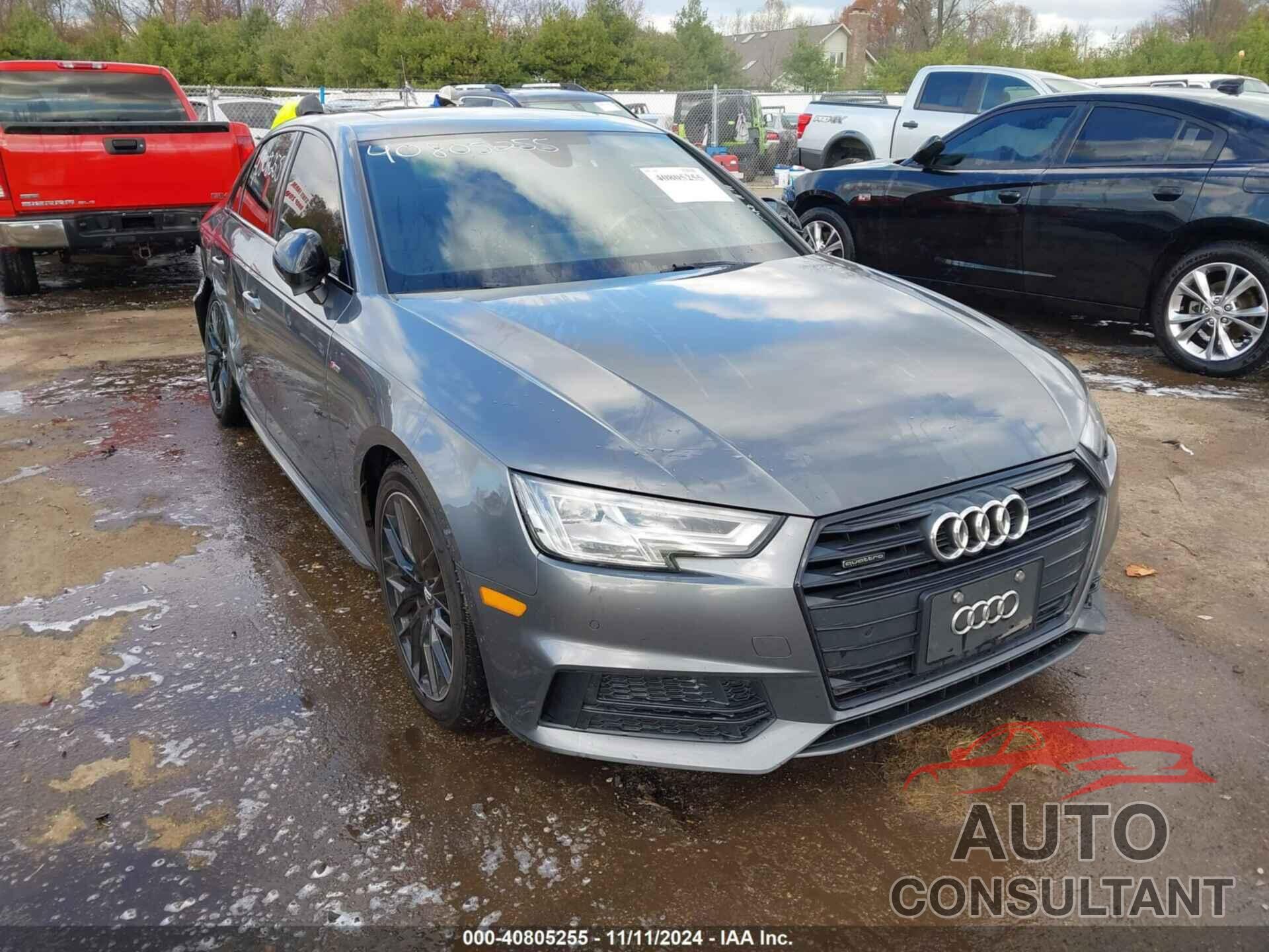 AUDI A4 2018 - WAUENAF41JA097564