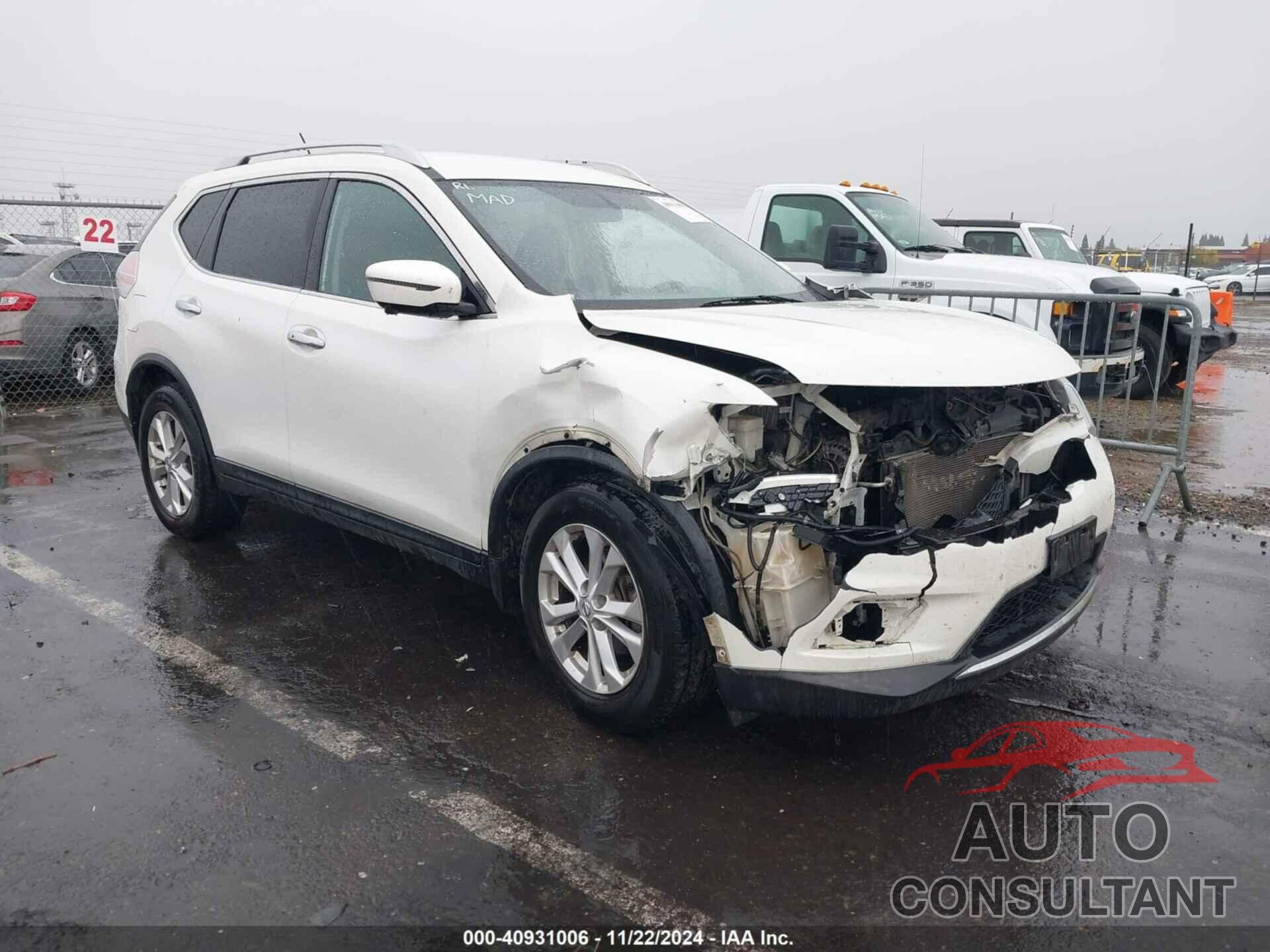 NISSAN ROGUE 2016 - KNMAT2MT7GP716469