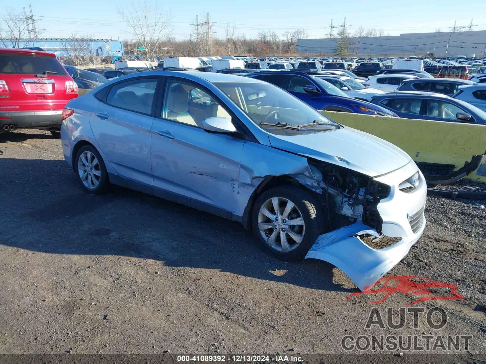 HYUNDAI ACCENT 2012 - KMHCU4AE6CU129534