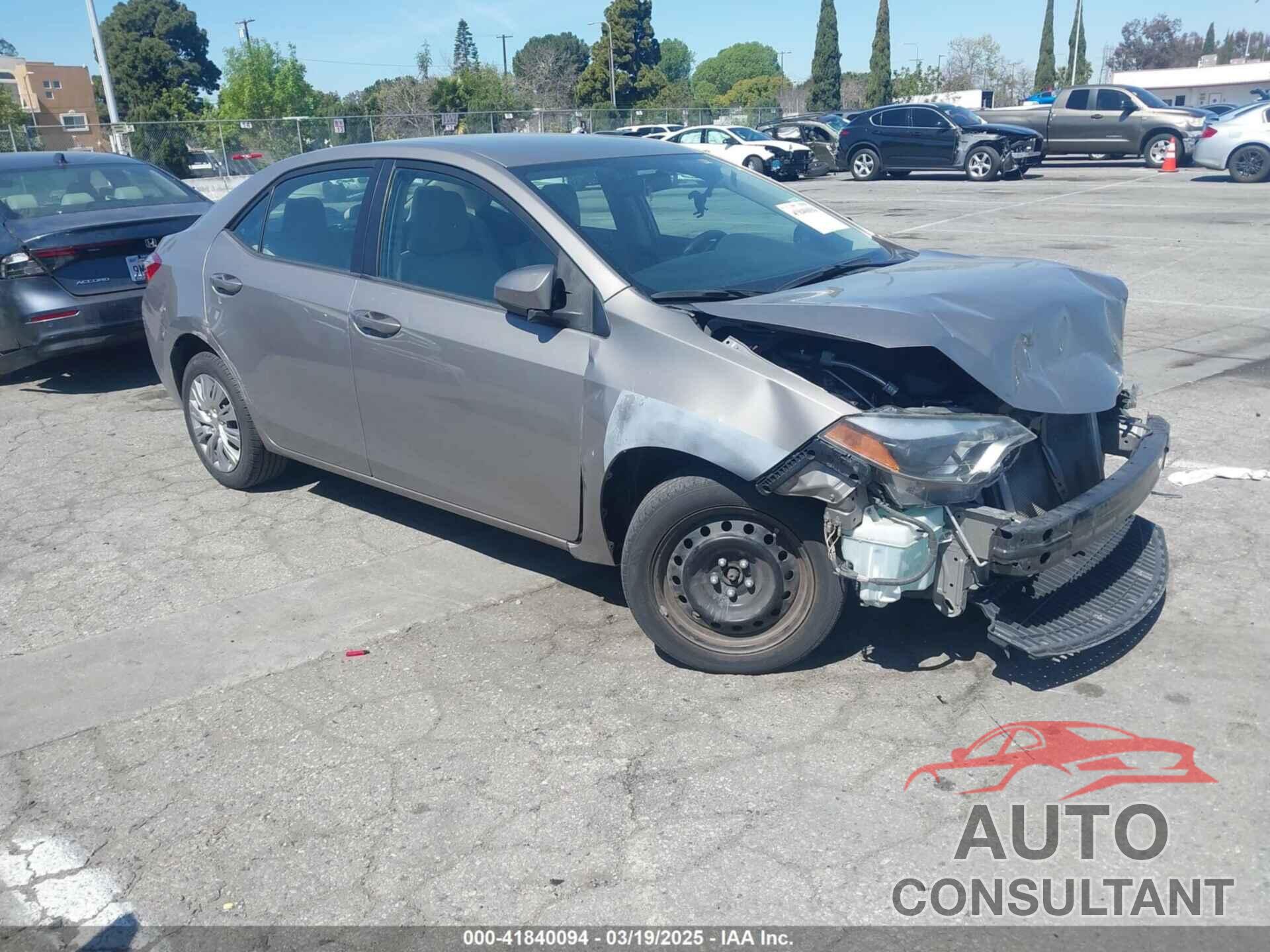 TOYOTA COROLLA 2014 - 2T1BURHE1EC109503