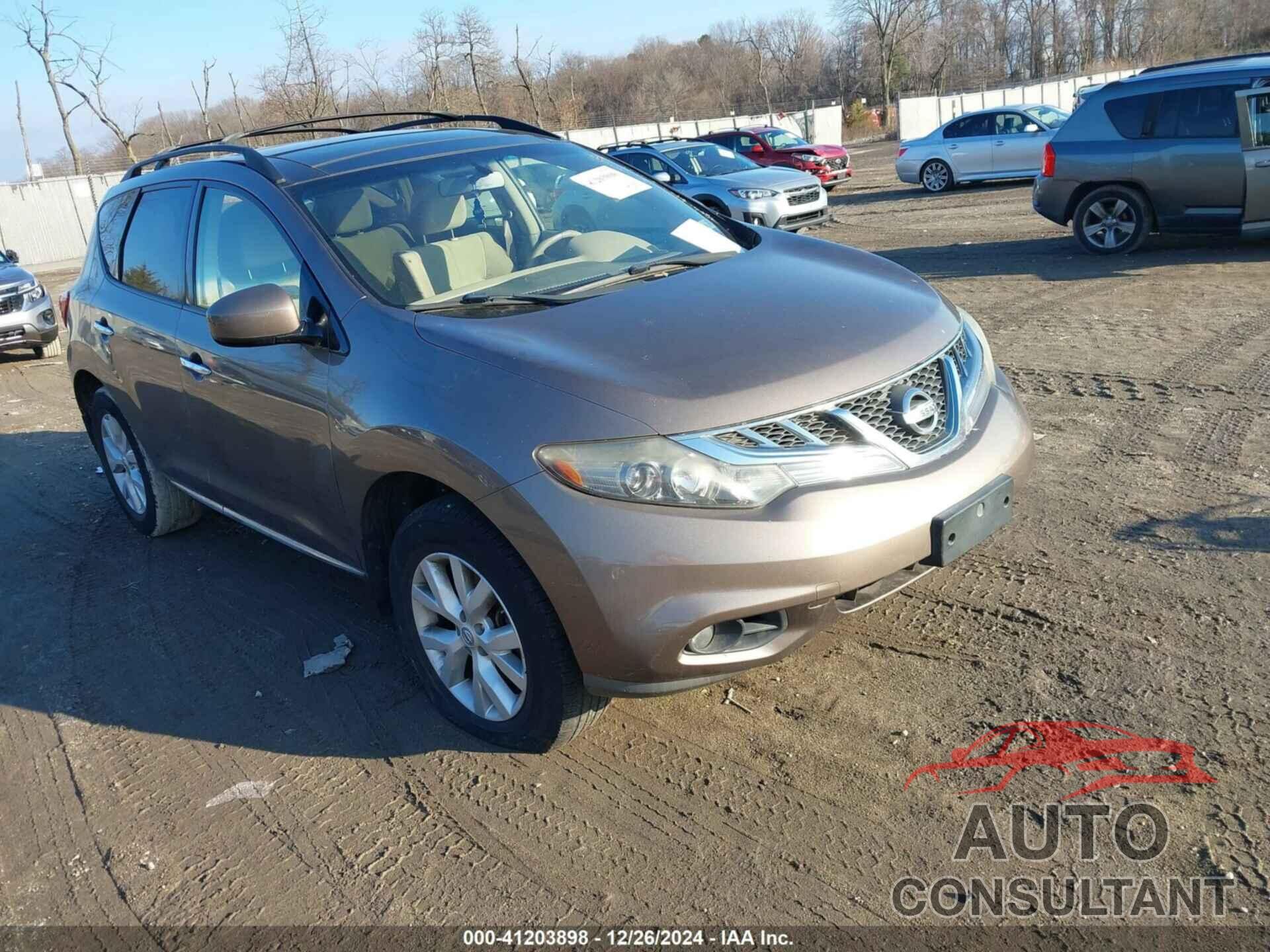 NISSAN MURANO 2012 - JN8AZ1MW8CW228865